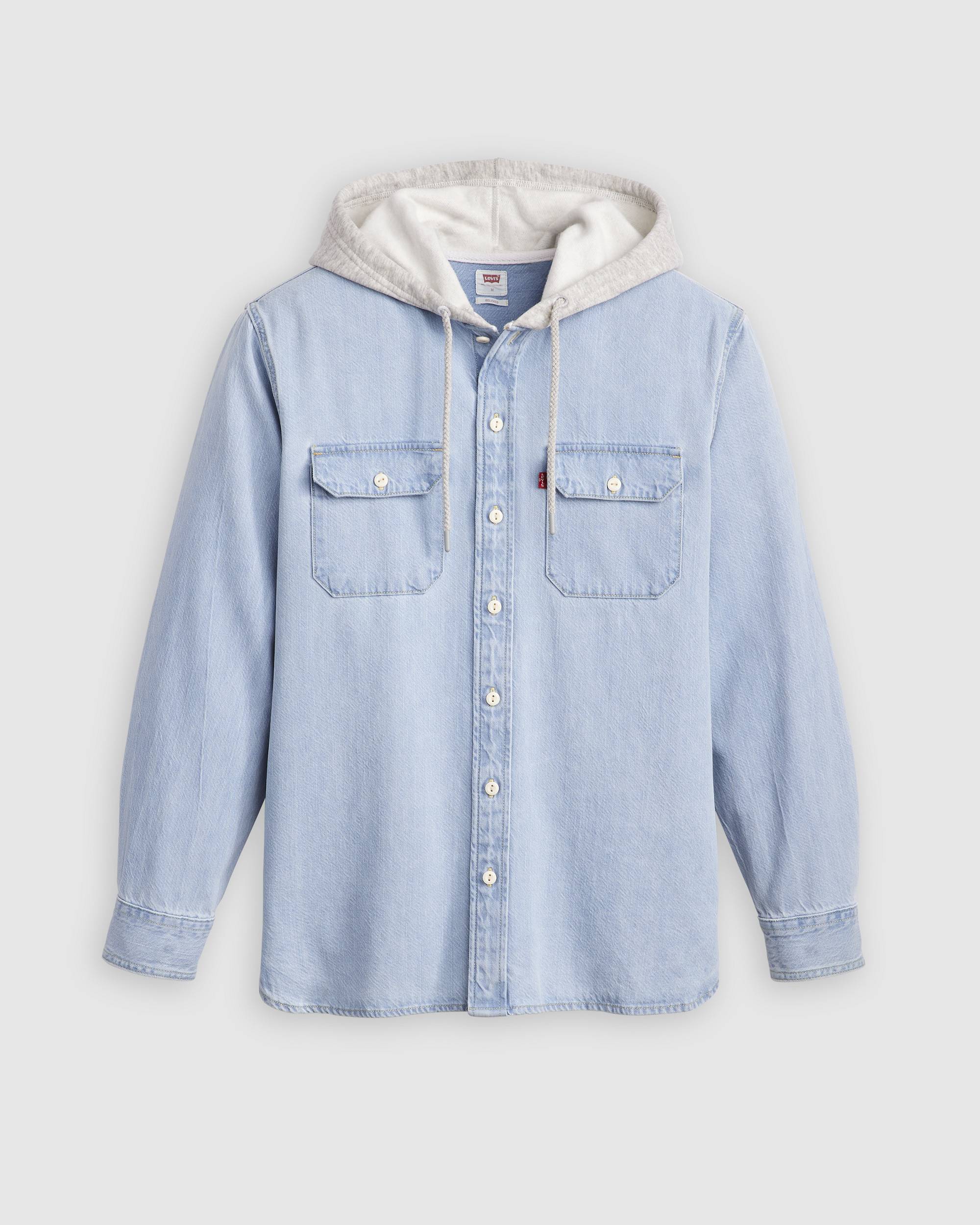 Hooded Classic Worker Shirt - Light Wash | Levi's® US Hooded Classic Worker Shirt - Light Wash | Levi's® US
