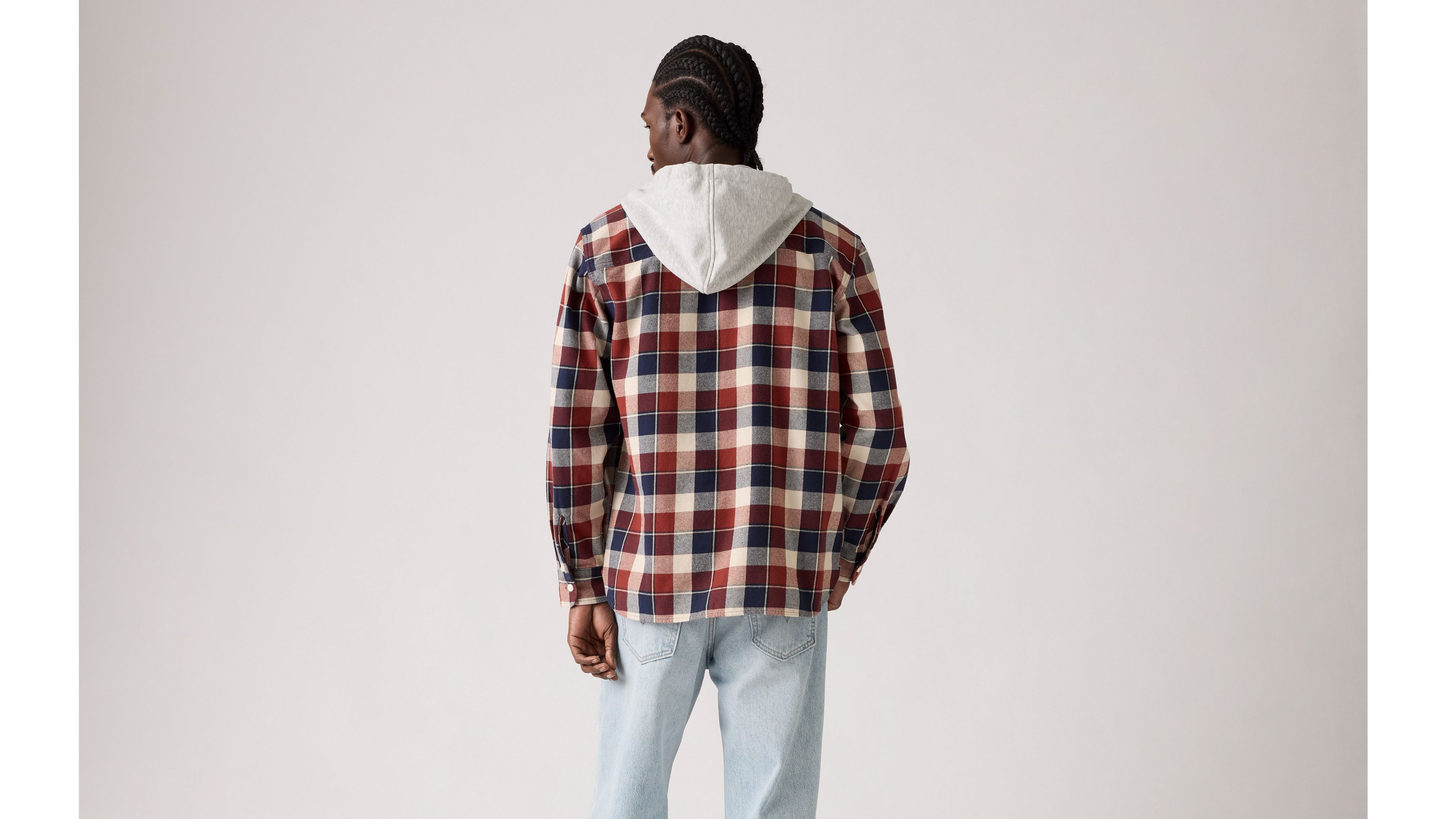 Levi's Hooded Classic Worker Shirt In Multi