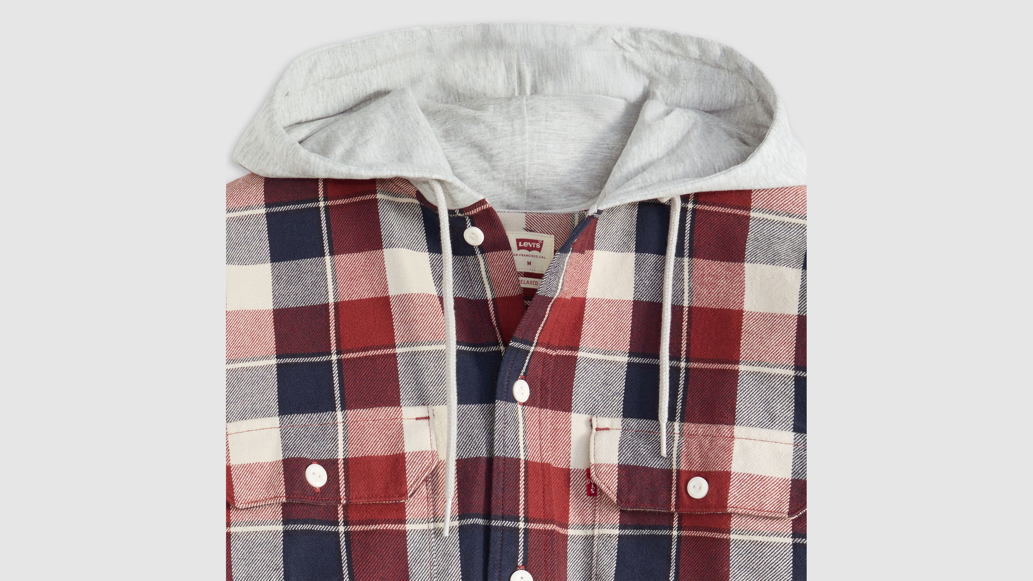 Plaid Hooded Classic Worker Shirt