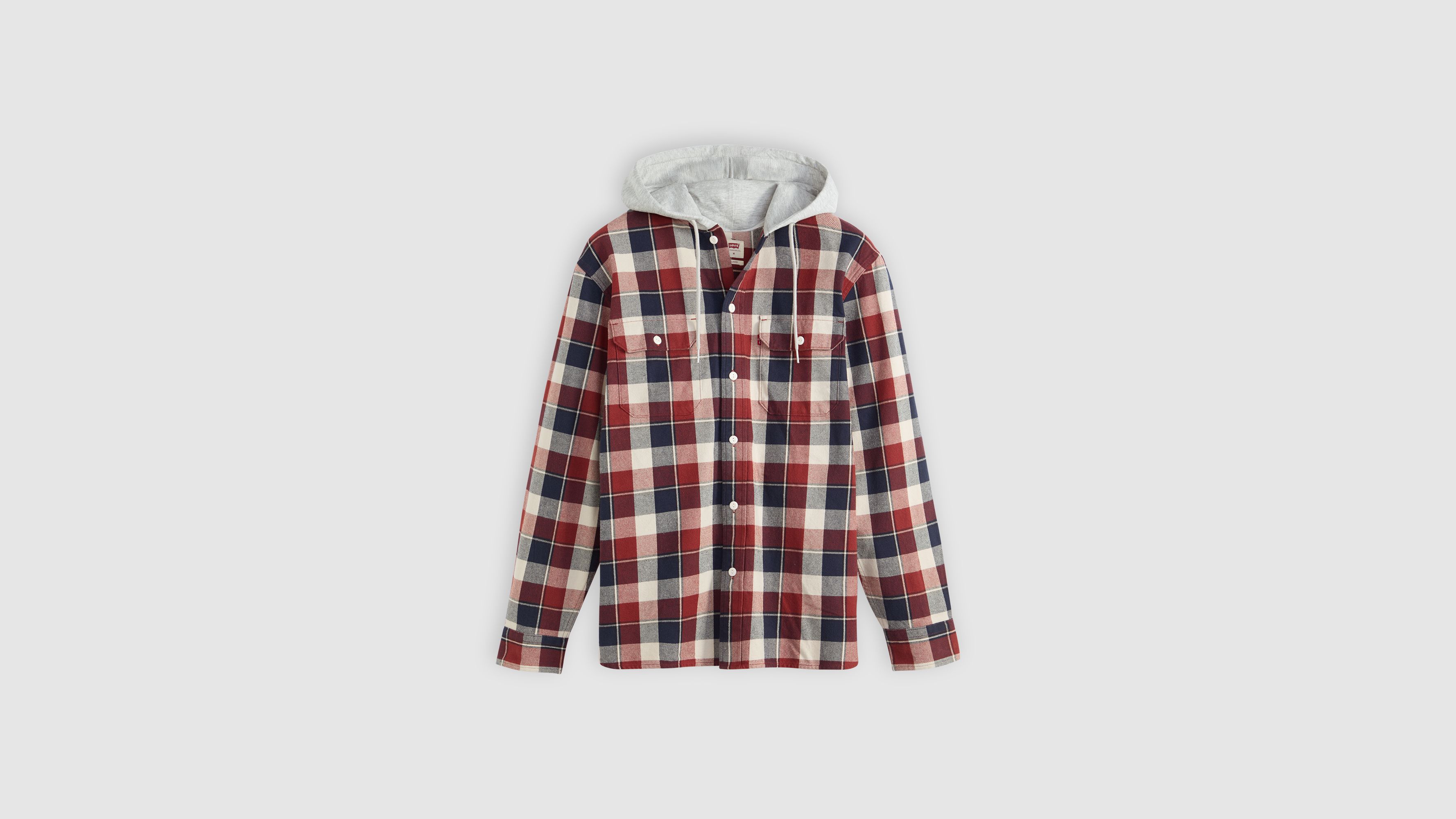 Levi's Hooded Classic Worker Shirt In Multi