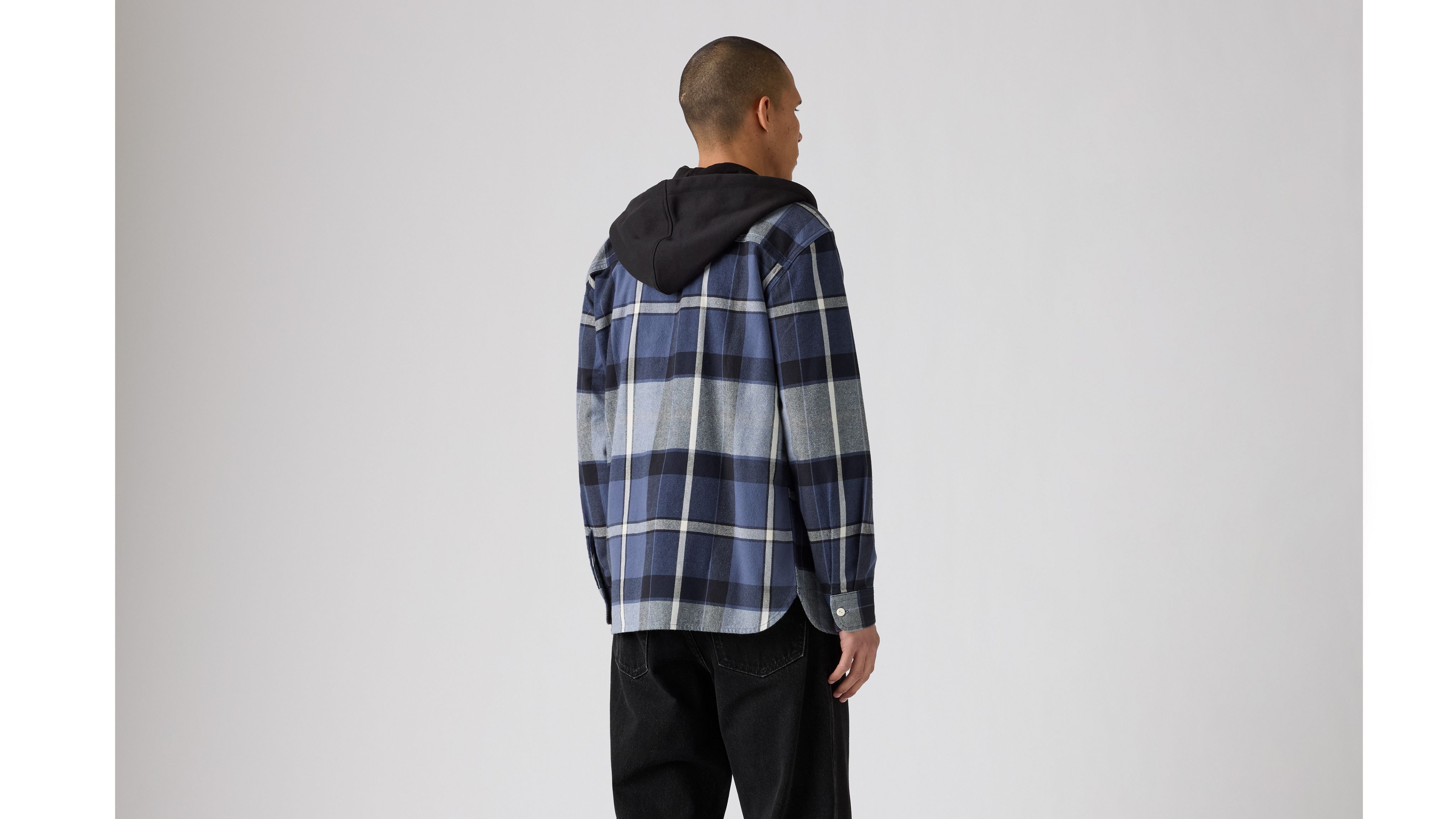 Levi's Hooded Classic Worker Shirt In Multi