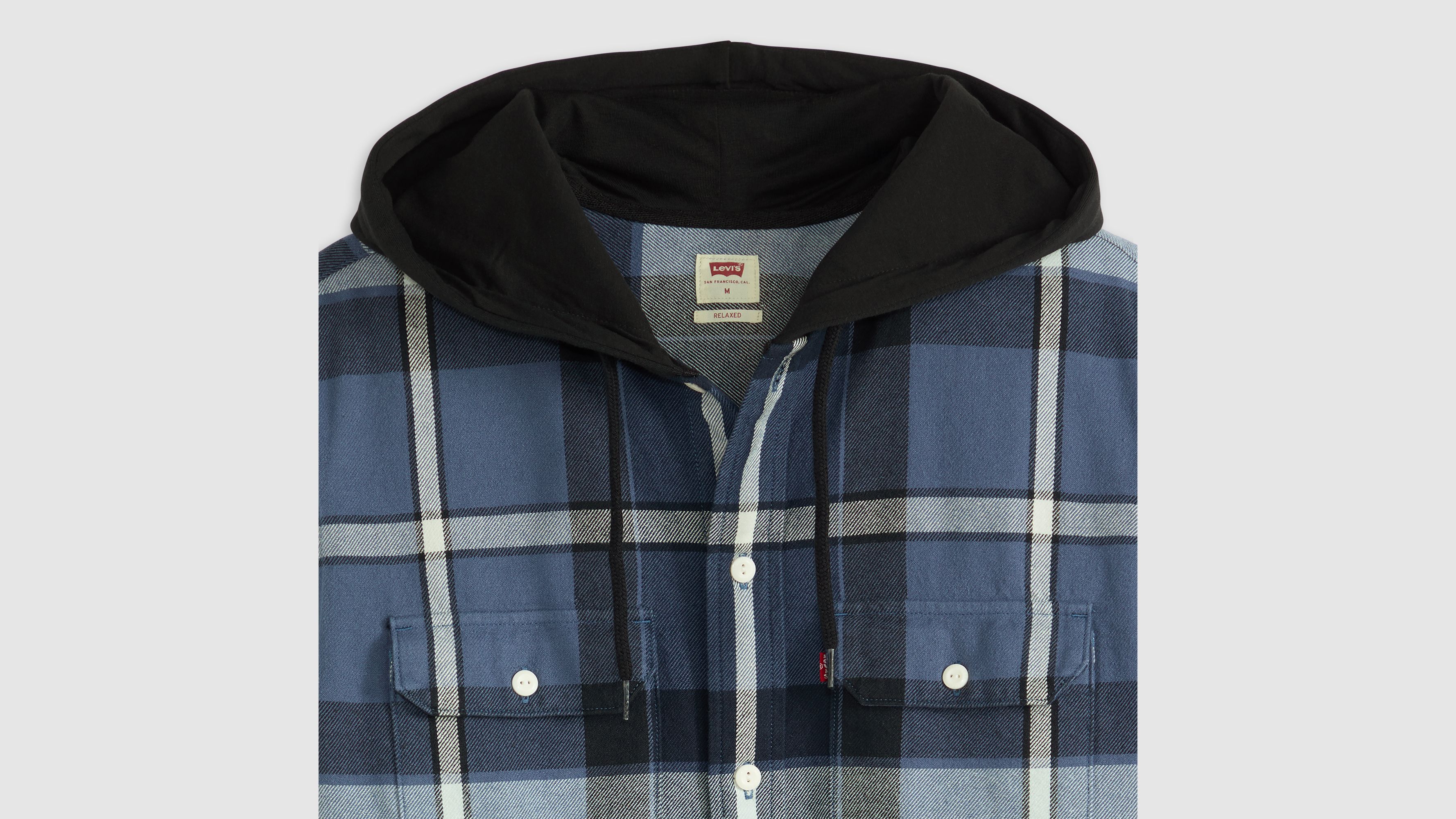 Plaid Hooded Classic Worker Shirt