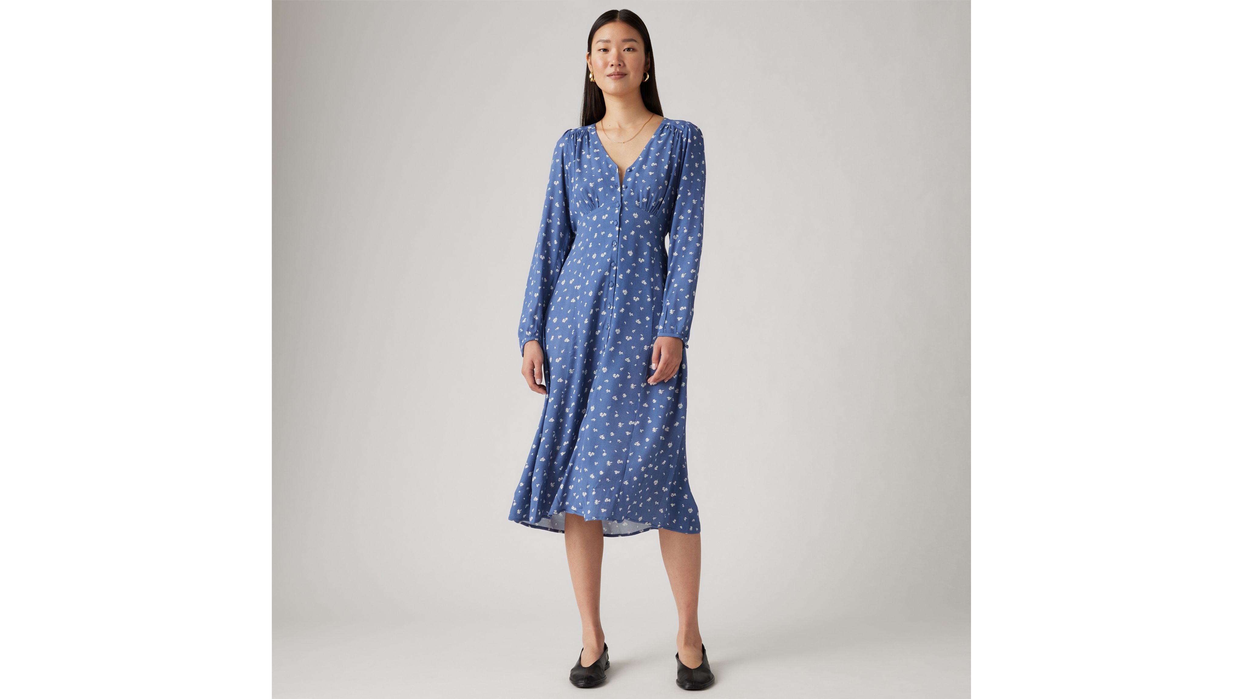 Levi's Sarina Long Sleeve Midi Dress - Women's XL