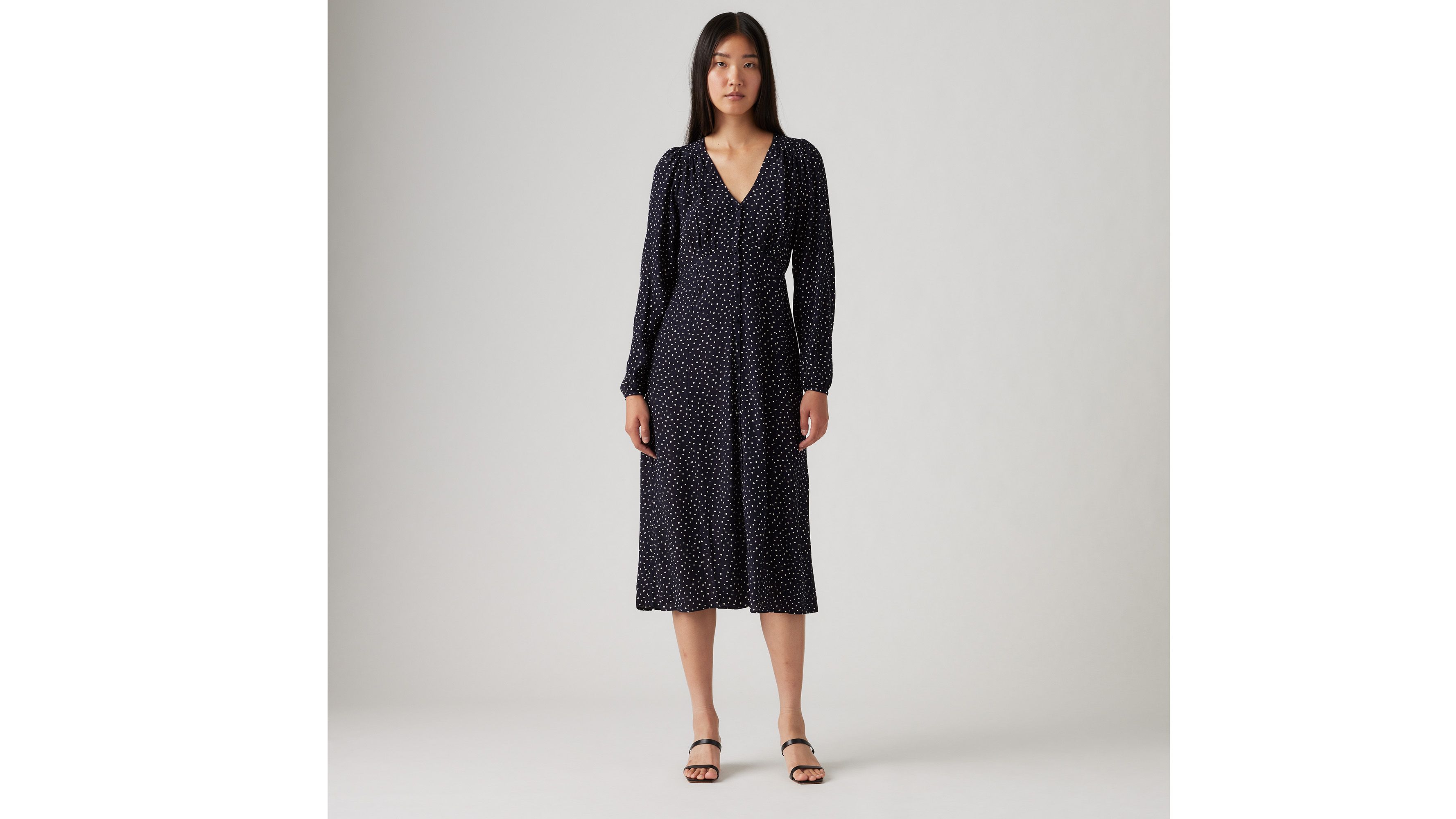 Sarina Long Sleeve Midi Dress - Blue | Levi's® US