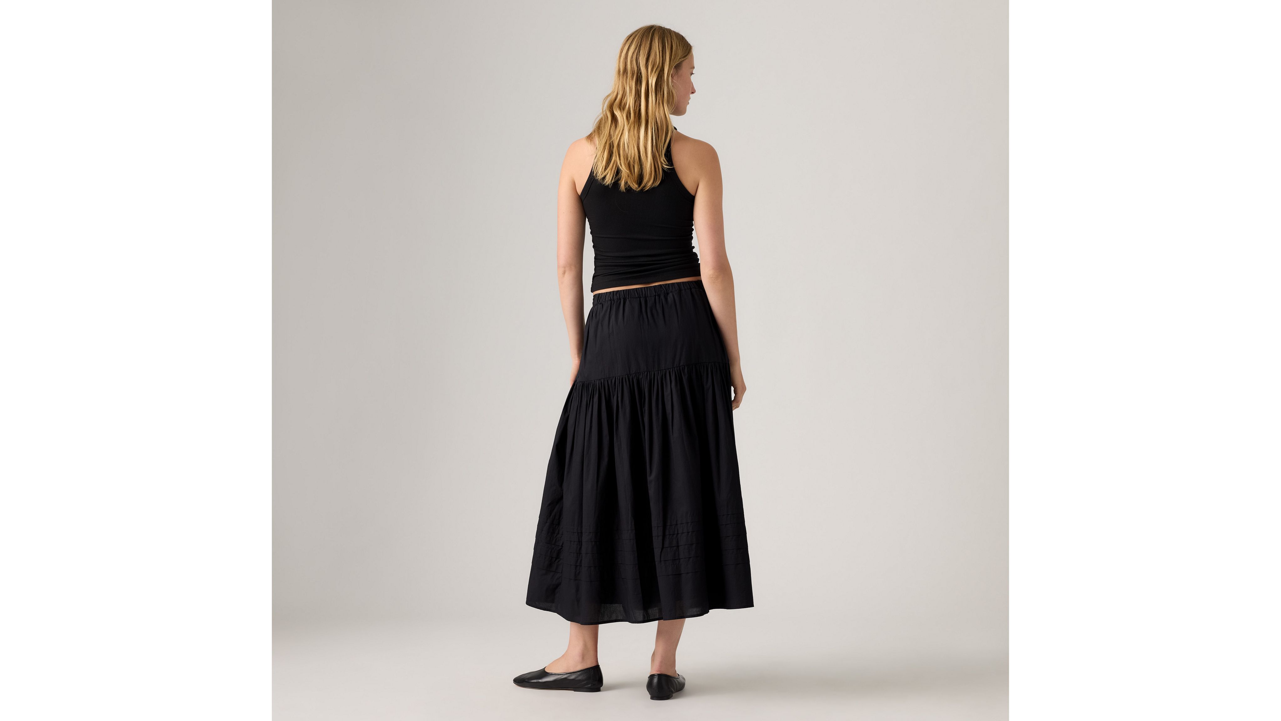 Levi's Becca Tiered Skirt In Black