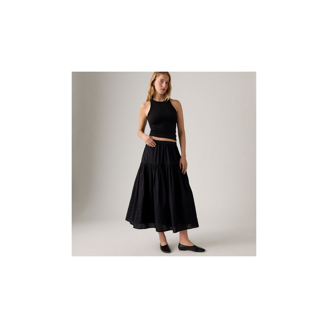Levi's Becca Tiered Skirt In Black