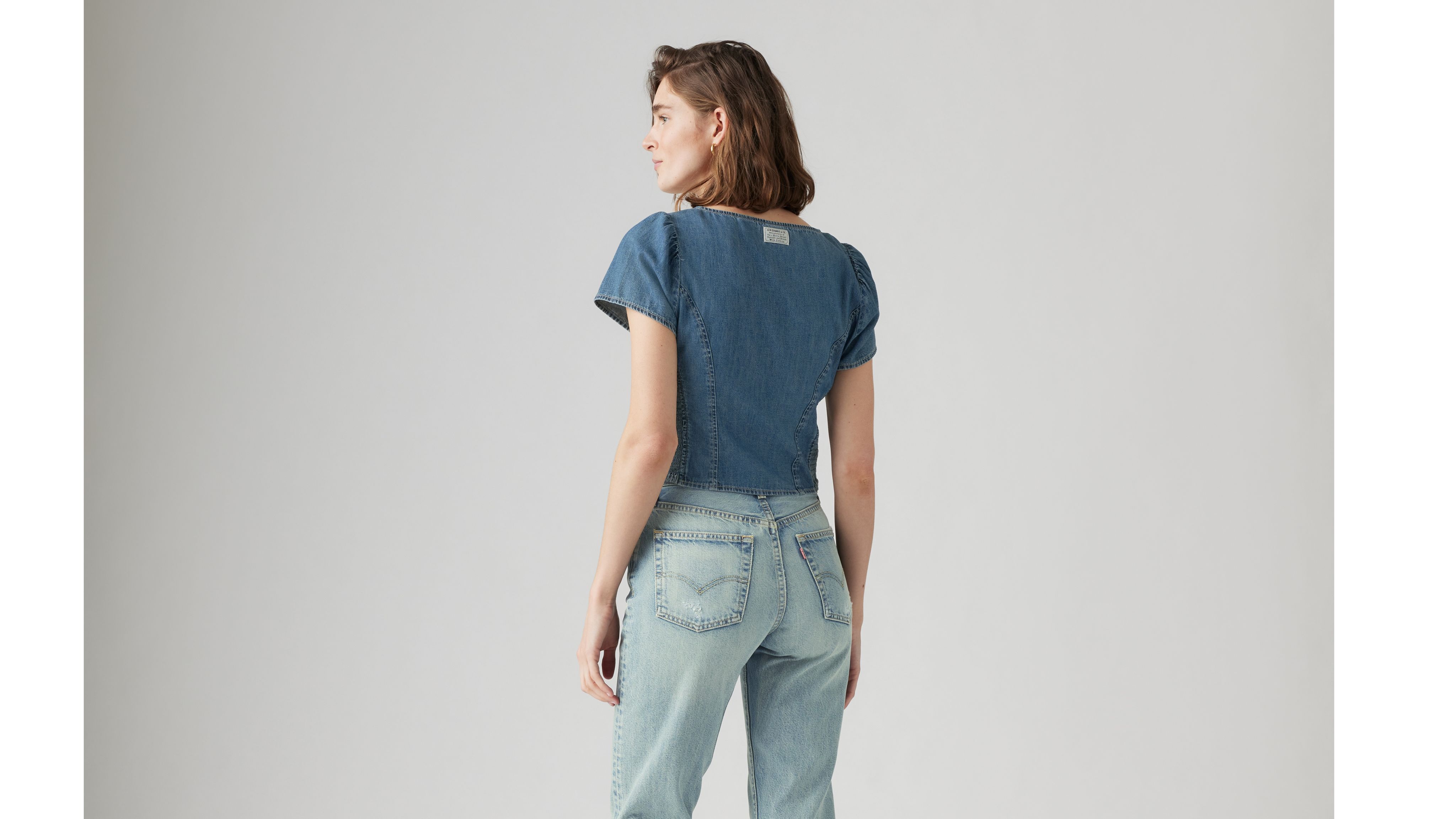 Ophelia Short Sleeve Denim Corset - Medium Wash | Levi's® US
