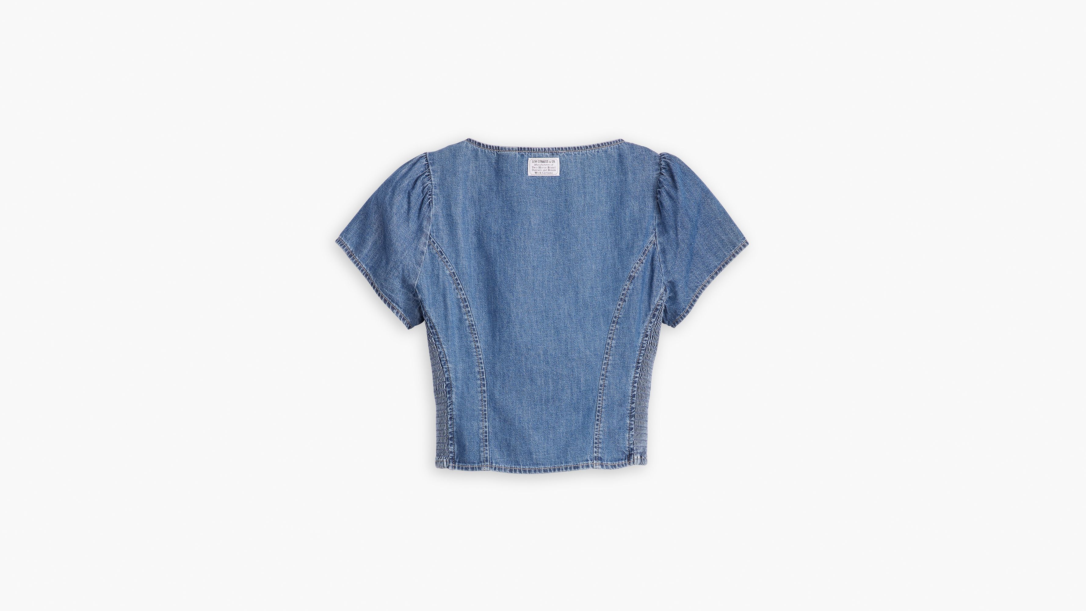 Ophelia Short Sleeve Denim Corset 4
