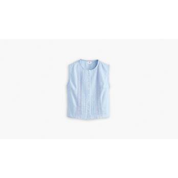 Lorelai Button-Up Sleeveless Shirt 3