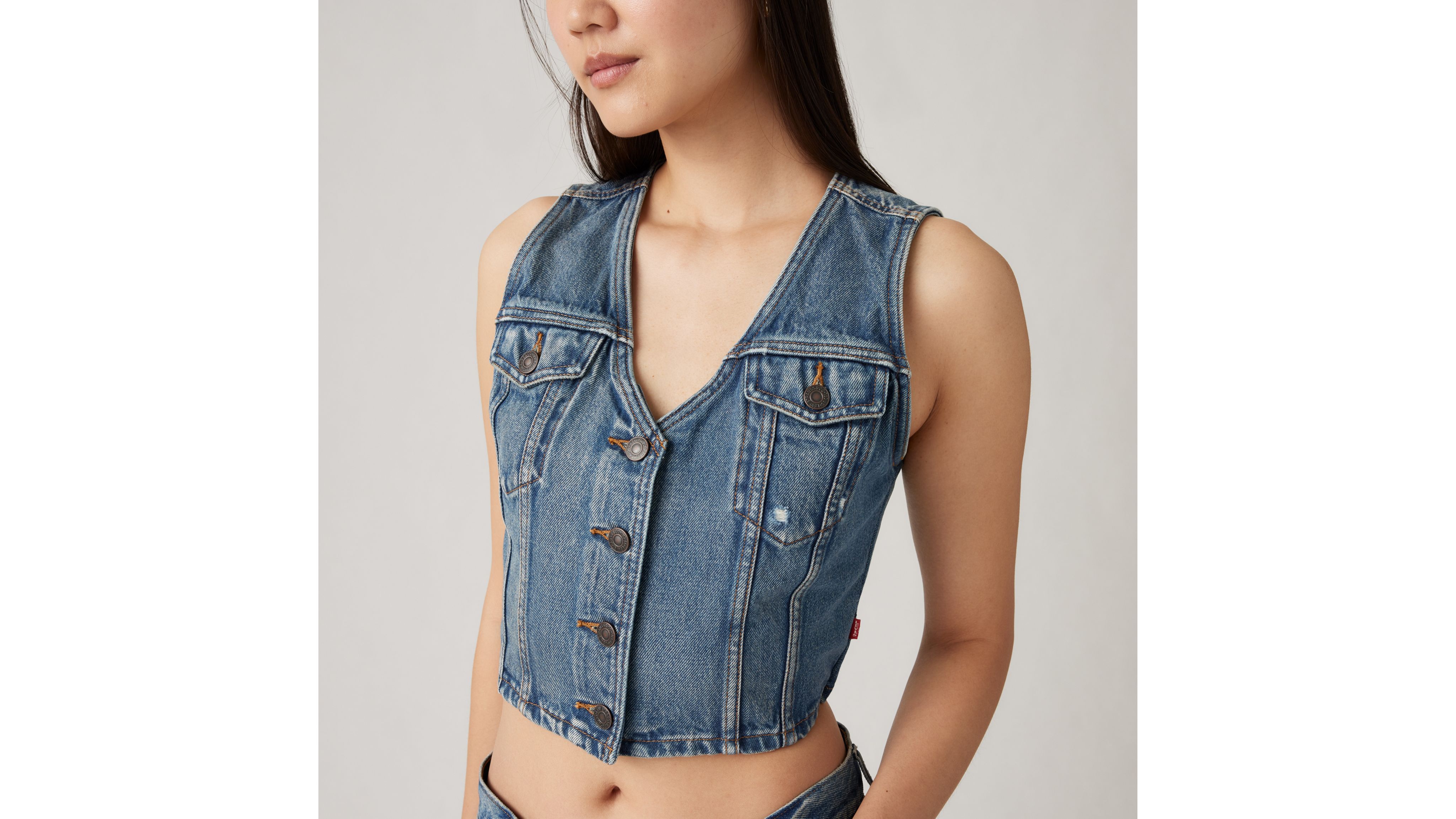 Bella Denim Corset Top