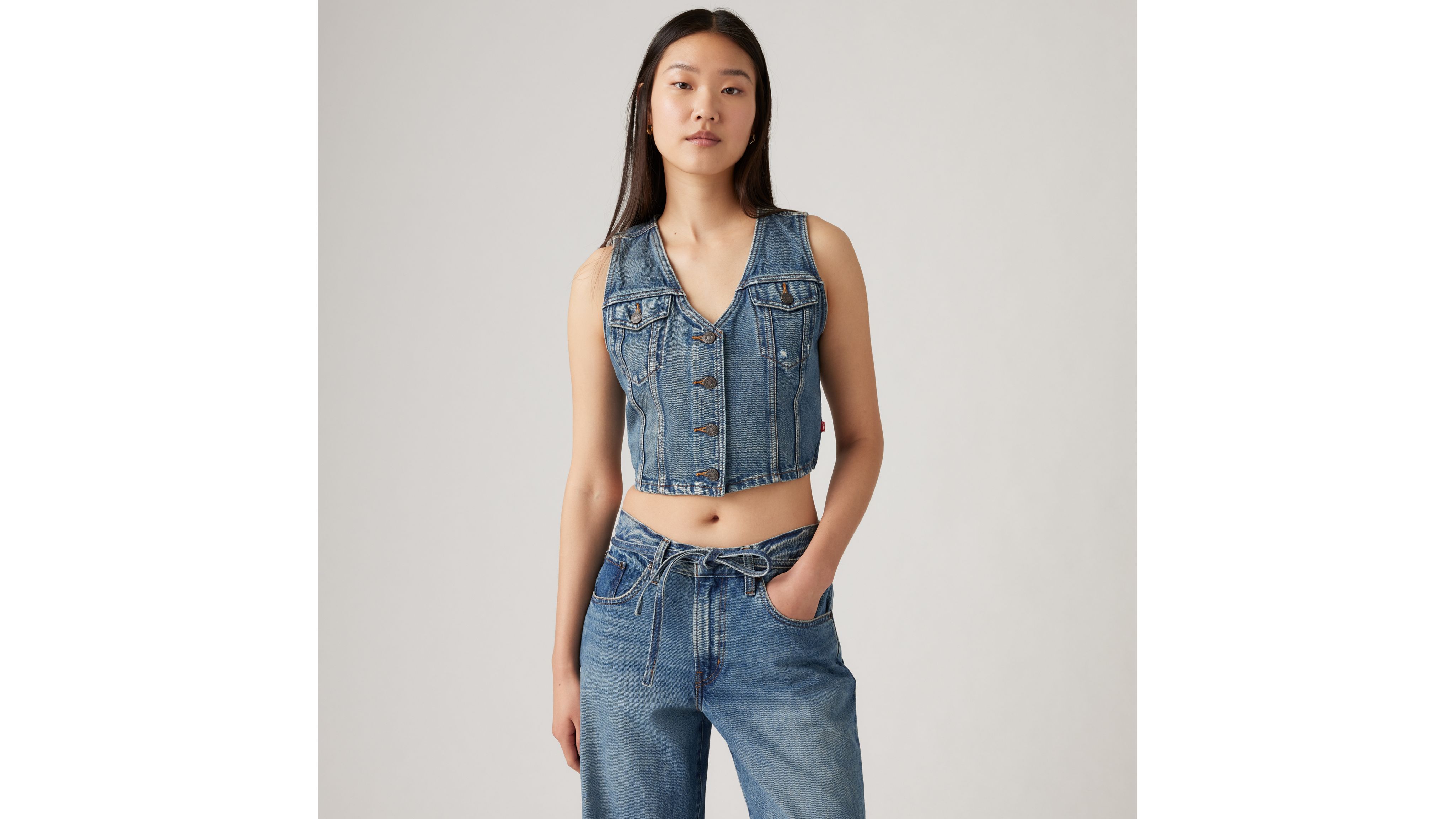 Bella Denim Corset Top