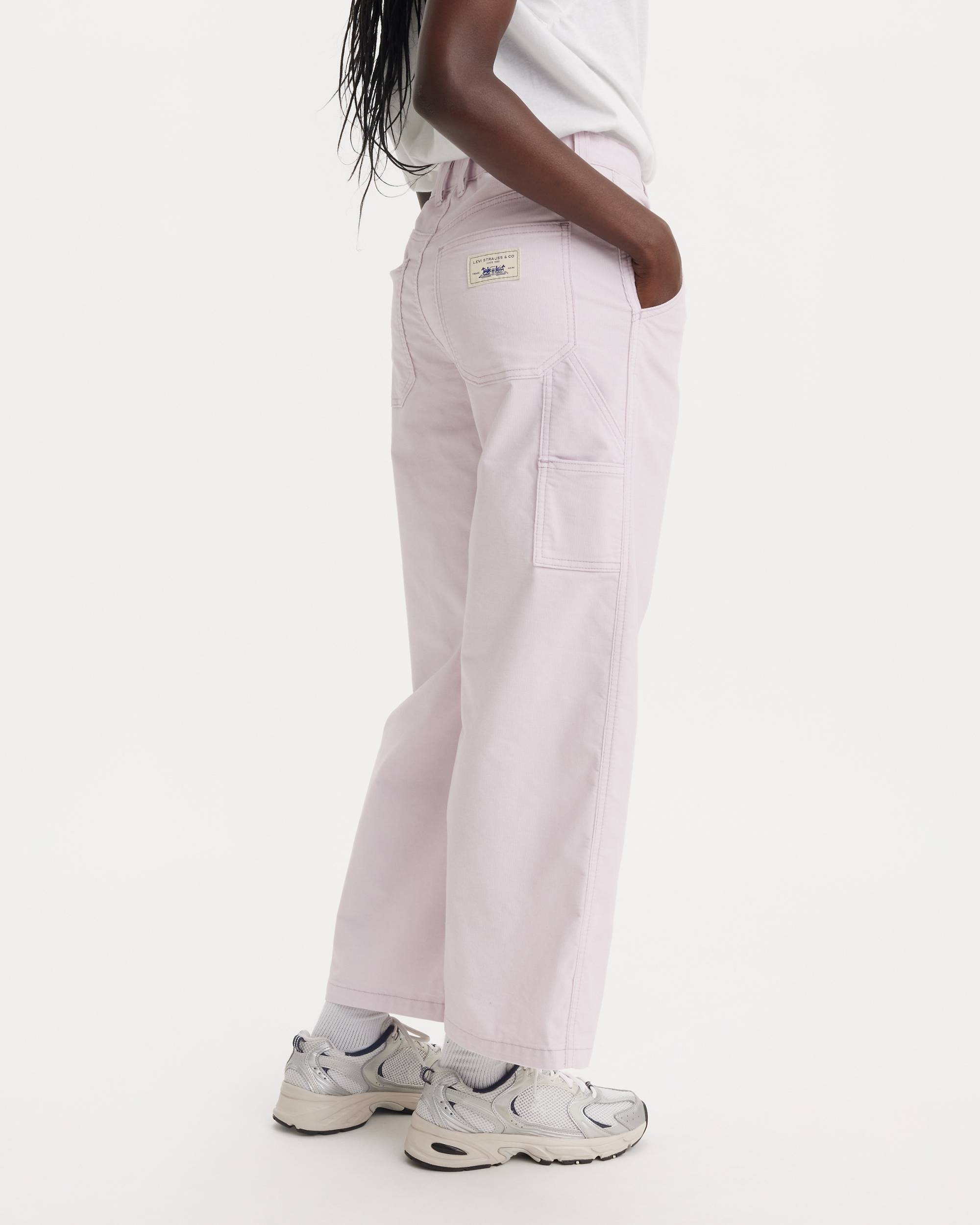 Baggy Carpenter Lightweight Corduroy Women's Pants - Blue Baggy Carpenter Lightweight Corduroy Women's Pants - Blue