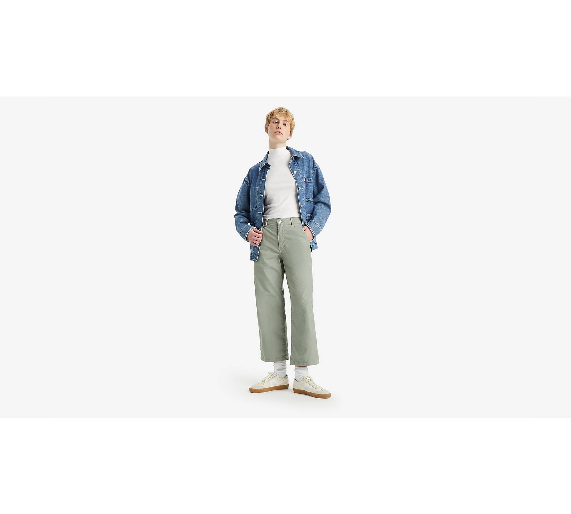 Pantaloni Carpenter Lightweight oversize in velluto a coste 1