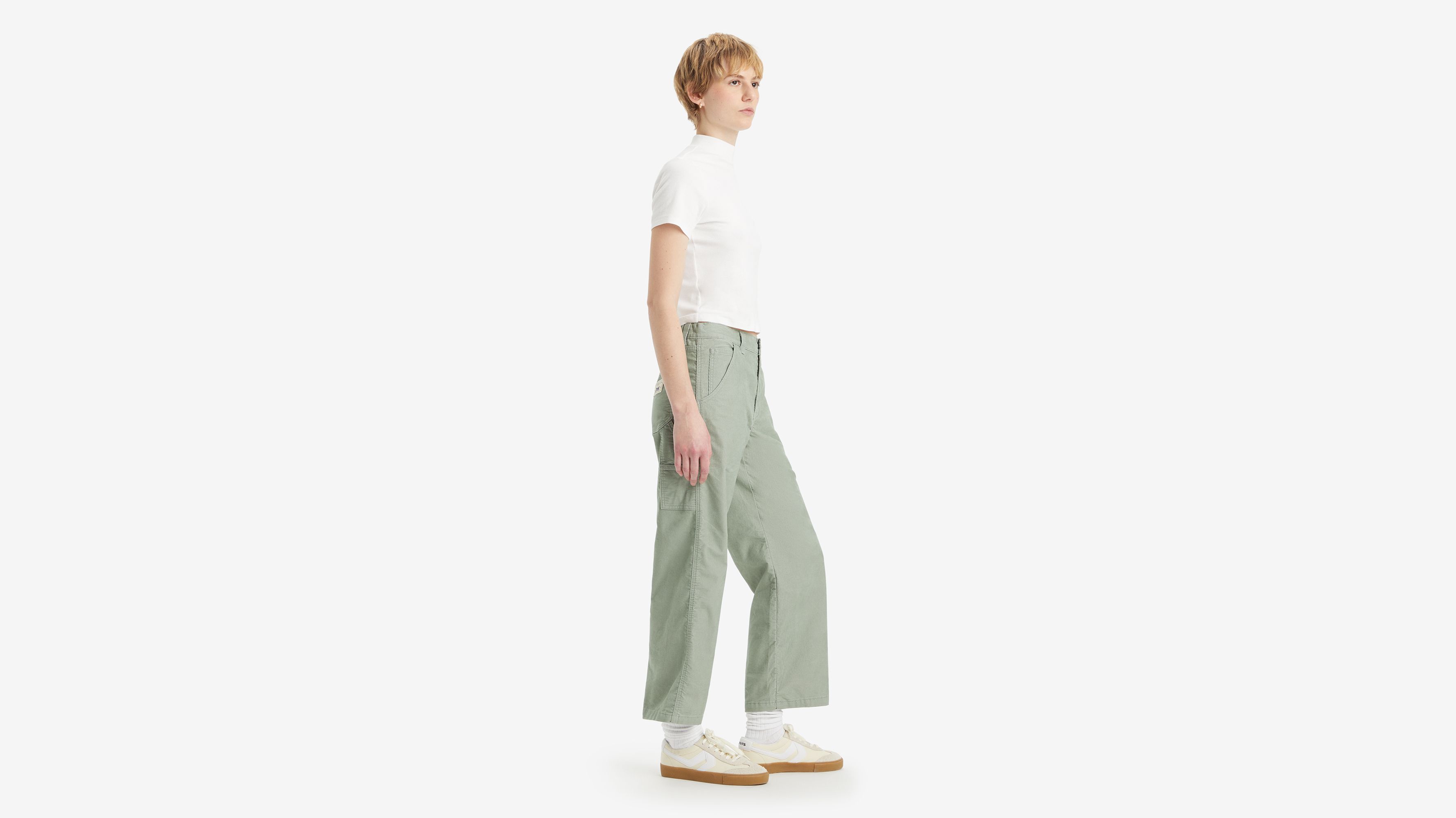 Buena Vista Relaxed fit corduroy broek met steekzakken, model 'BARREL CORDUROY' in taupe online kopen | P&C