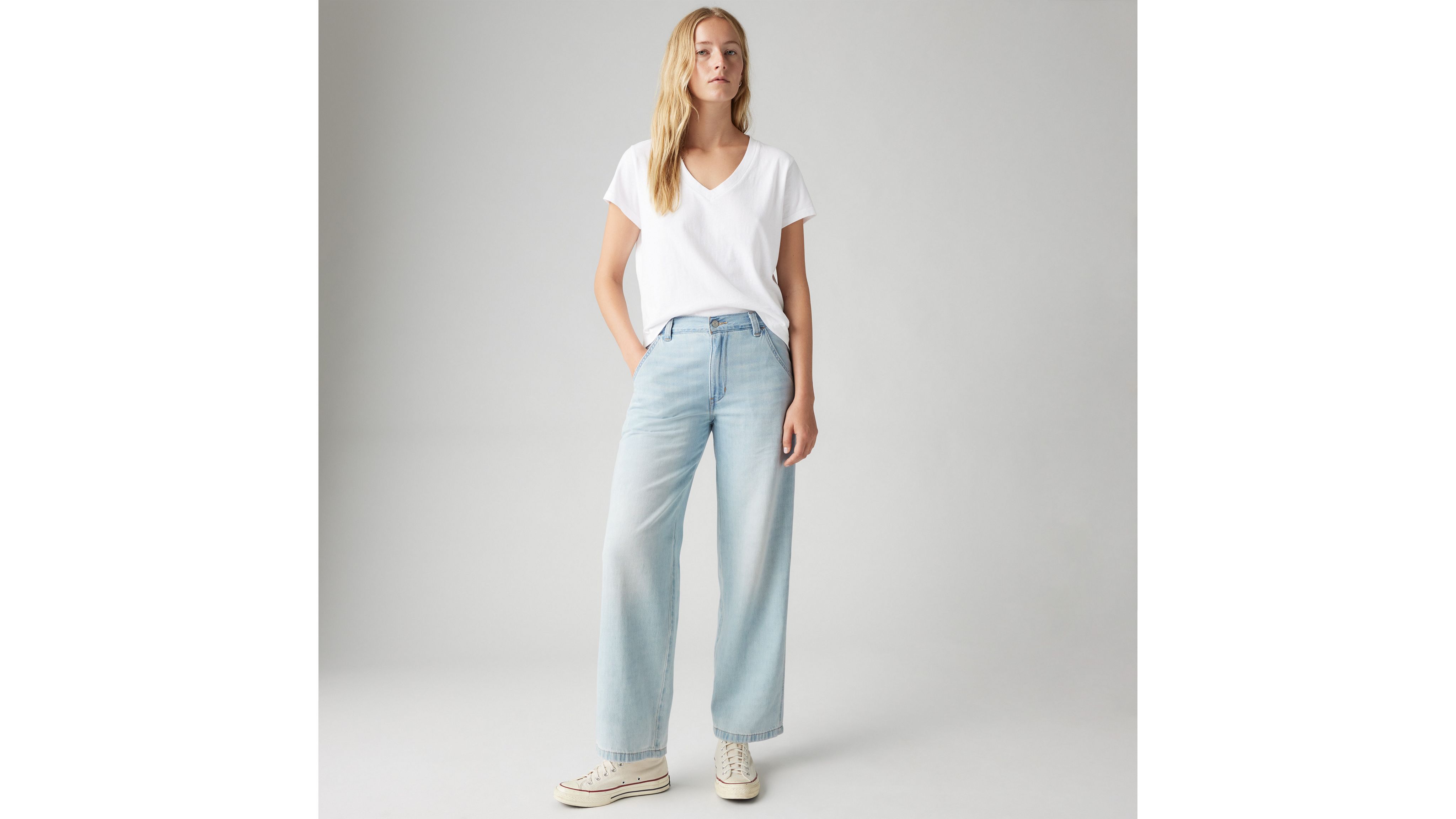 Baggy Carpenter Linen+ Denim Lightweight Women's Jeans