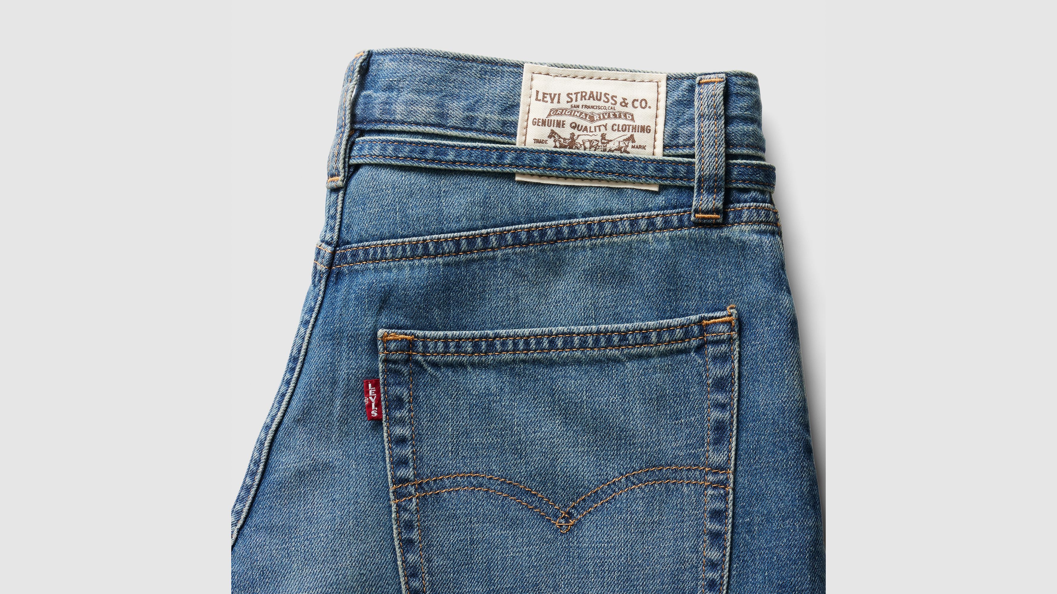トレンド♪【Levi's】ブルー XL Baggy Straight Linen+ ジーンズ Xl Baggy Straight Linen+ Denim Women's Jeans - Light Wash