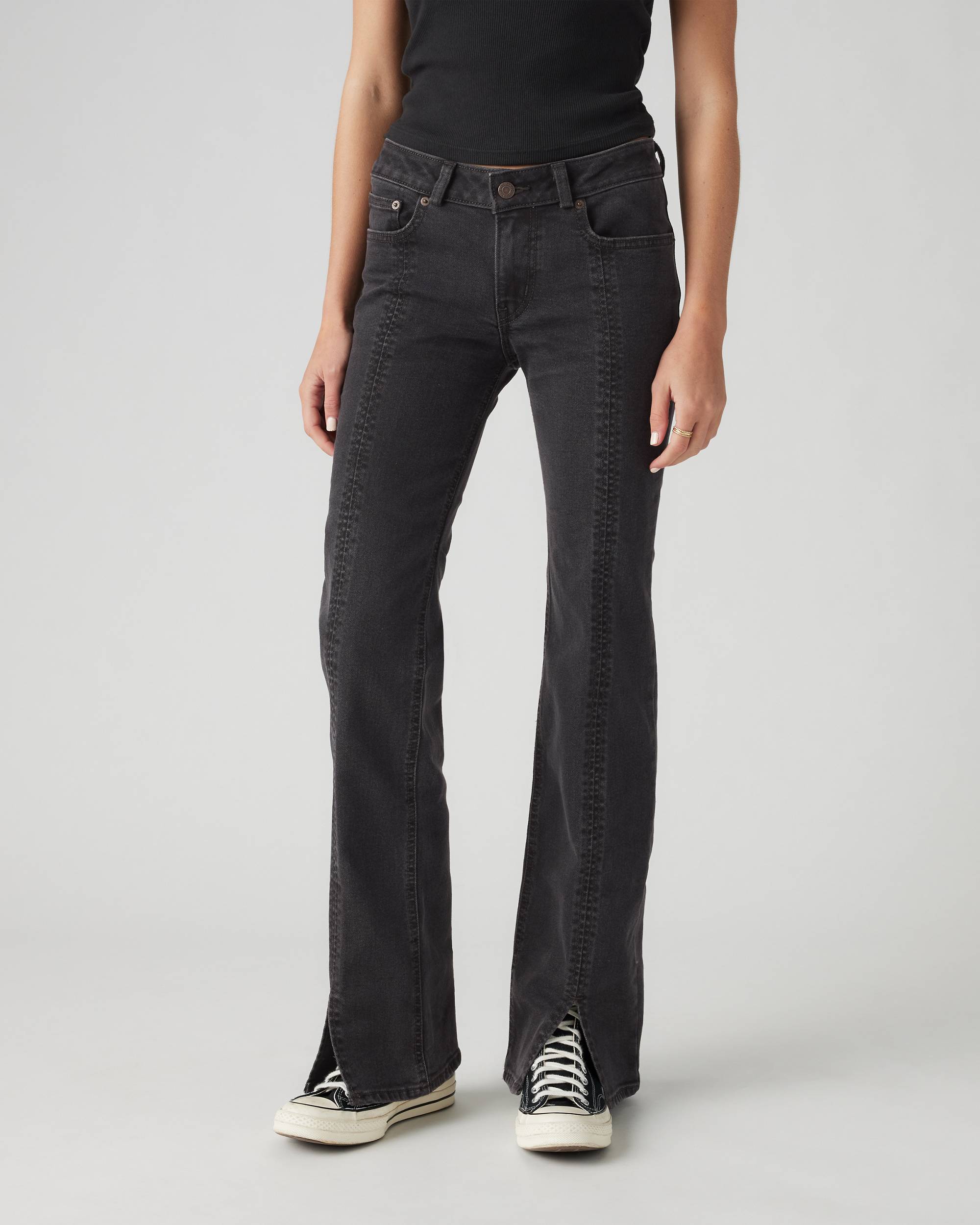 Seamed Superlow Bootcut Women's Jeans - Black | Levi's® US Seamed Superlow Bootcut Women's Jeans - Black | Levi's® US