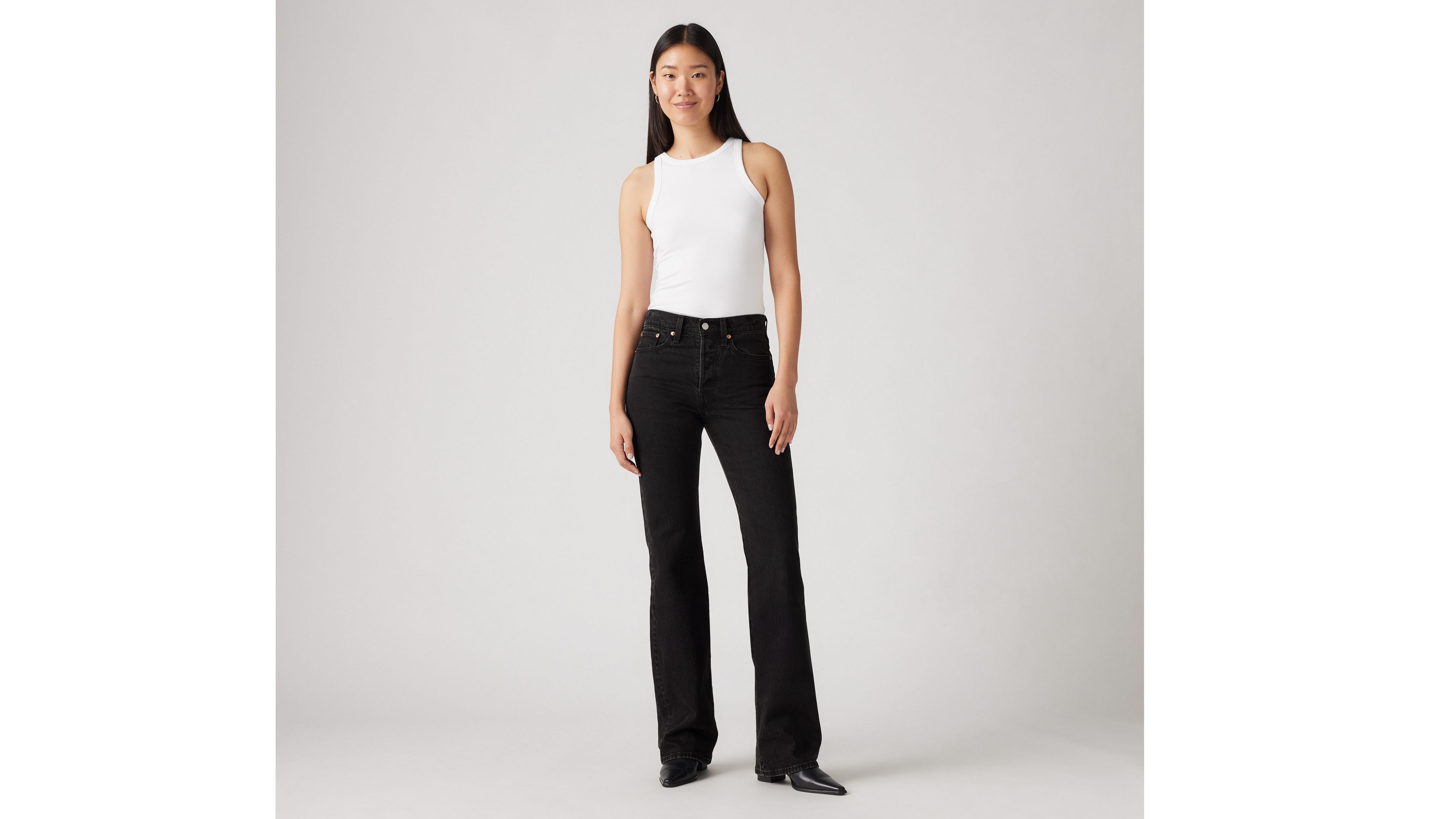 Black wedgie jeans sale