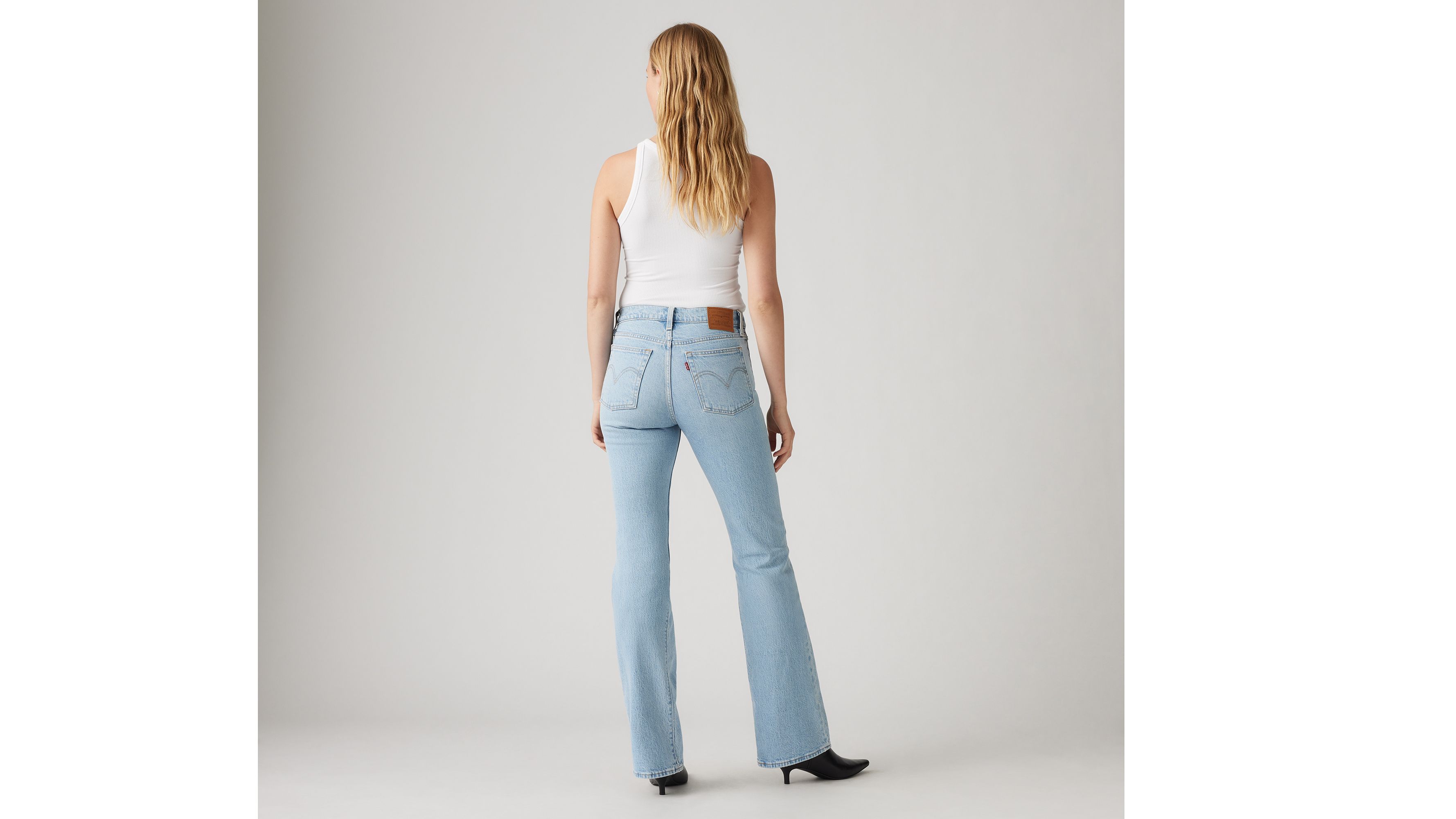 Levi's 726 High-rise Flare Flip Through Flare Jean In Light Wash