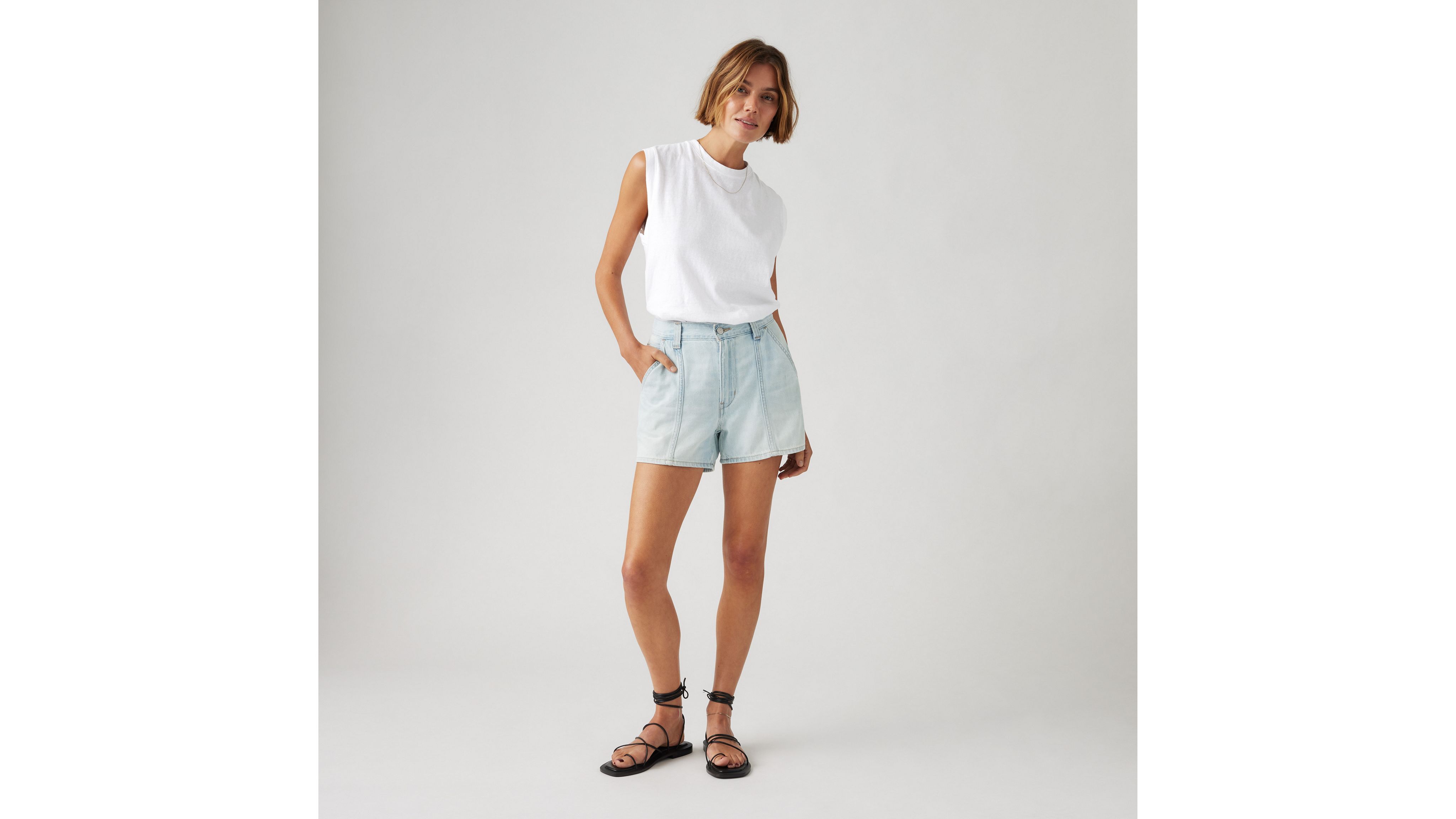 Levi's Linen+ Denim Lightweight Carpenter Women's Shorts 24