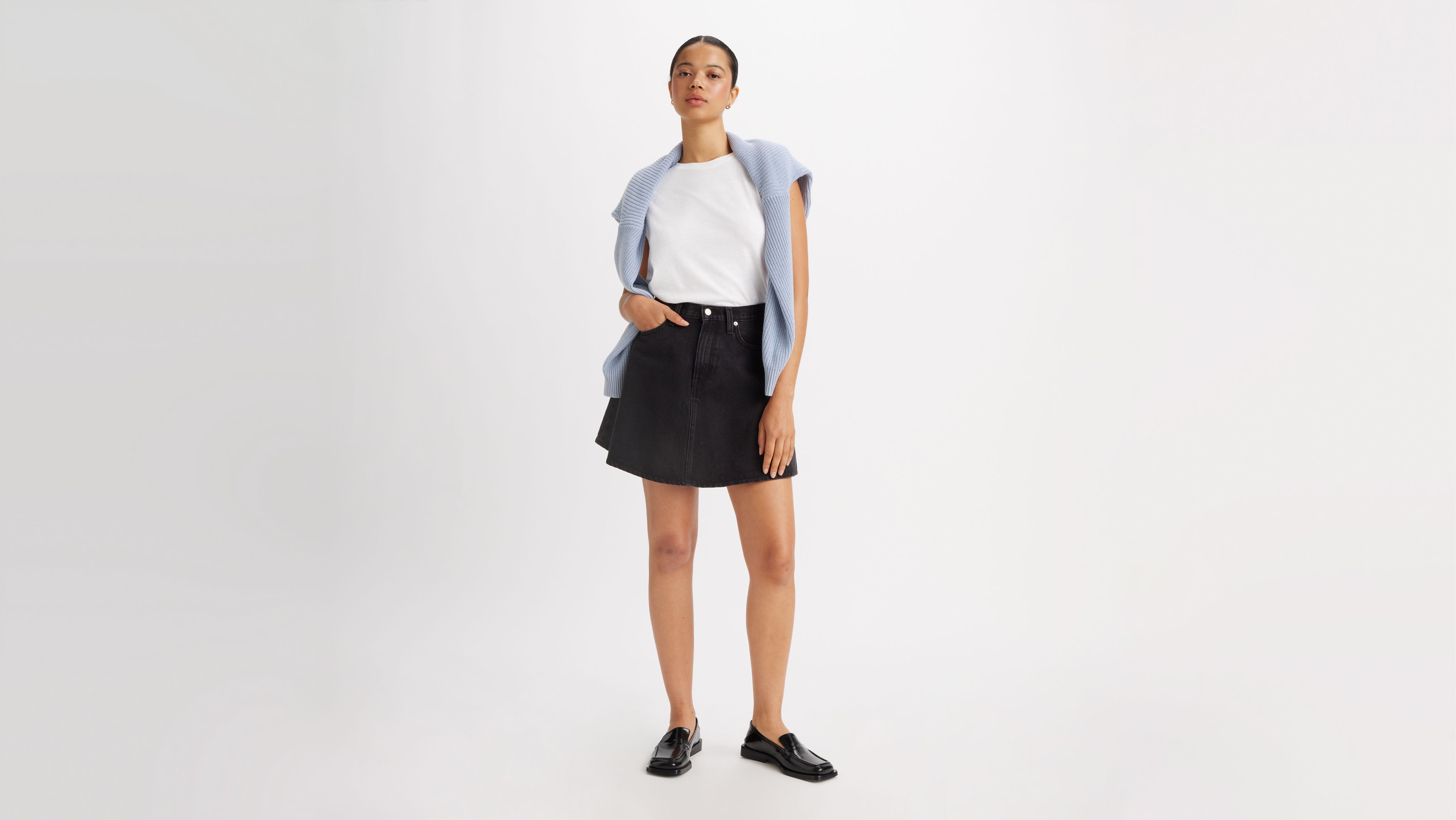 Mini Flounce Skirt - Black | Levi's® US