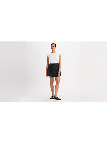 리바이스 Levi Mini Flounce Skirt,Black