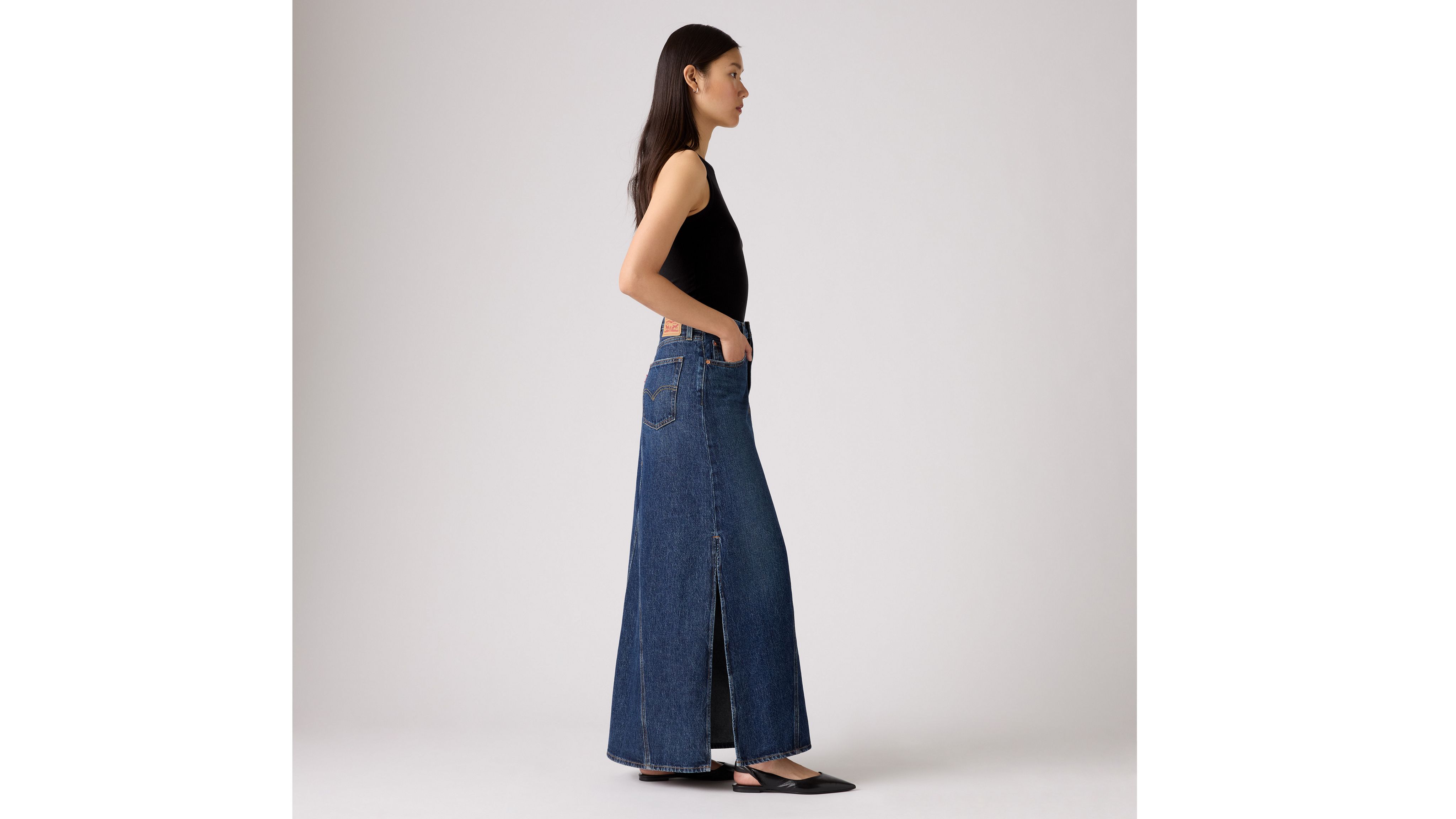 Iconic Long Skirt - Blue | Levi's® AT
