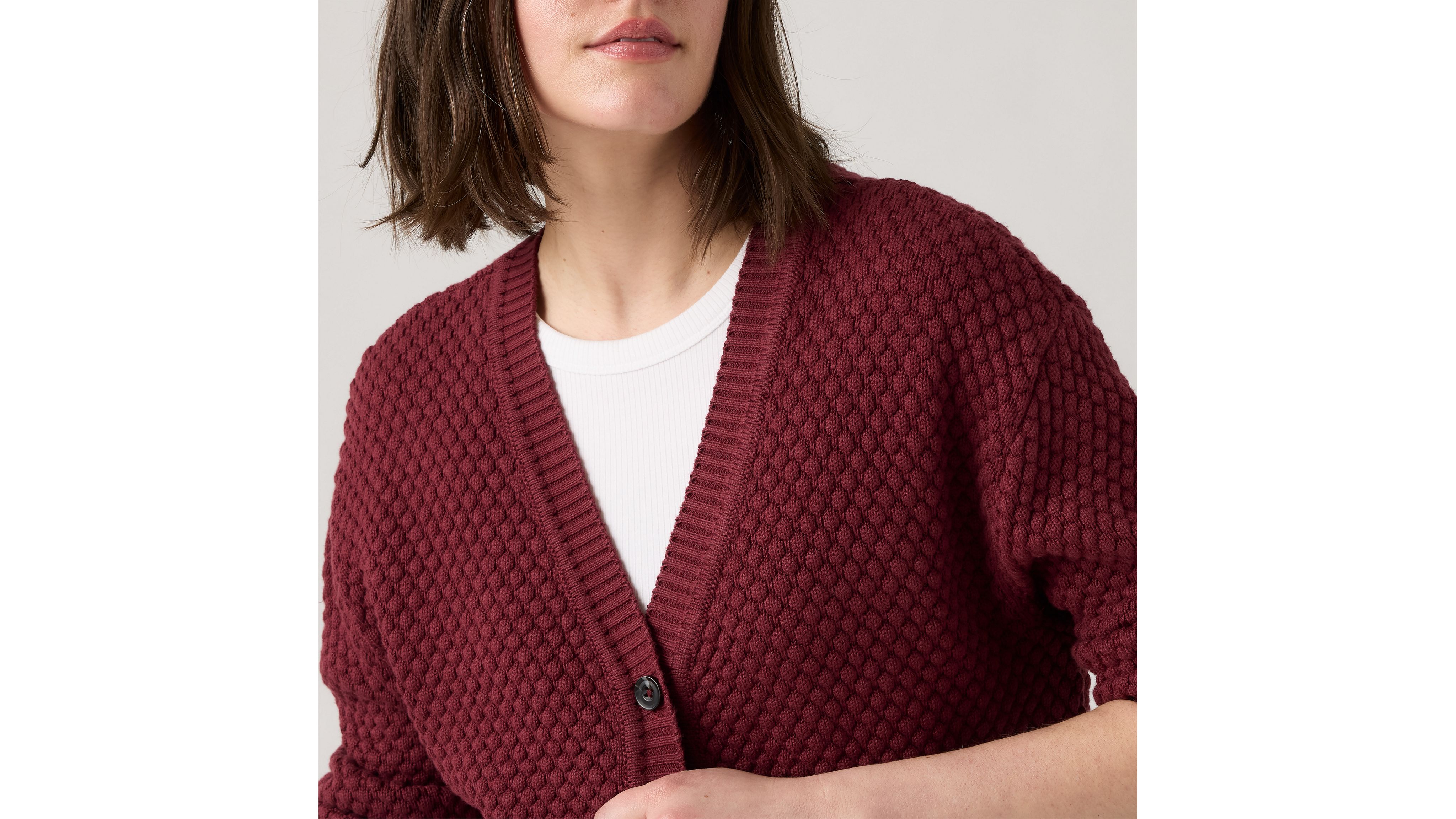 Levi's Snowflake Cardigan In Brown