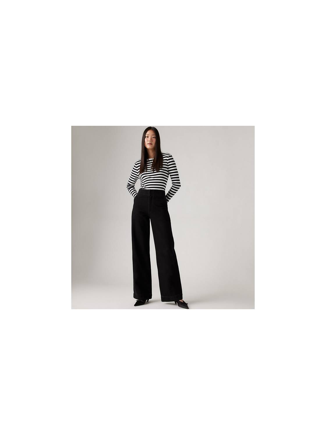 Ribcage Wide Leg Tailored Jeans 1