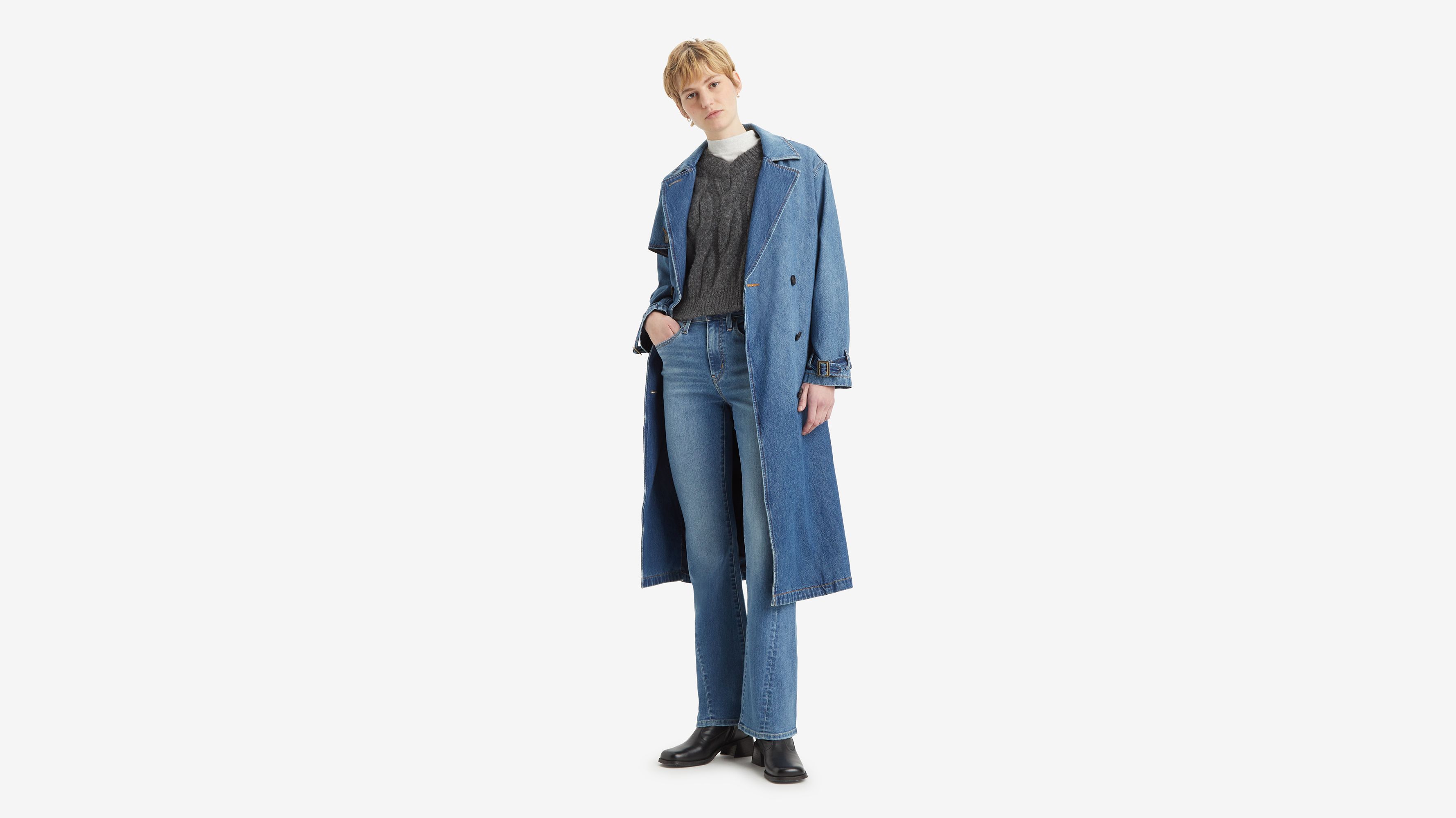 Donna Jeans bootcut a vita normale | Donna Pezzi di sotto