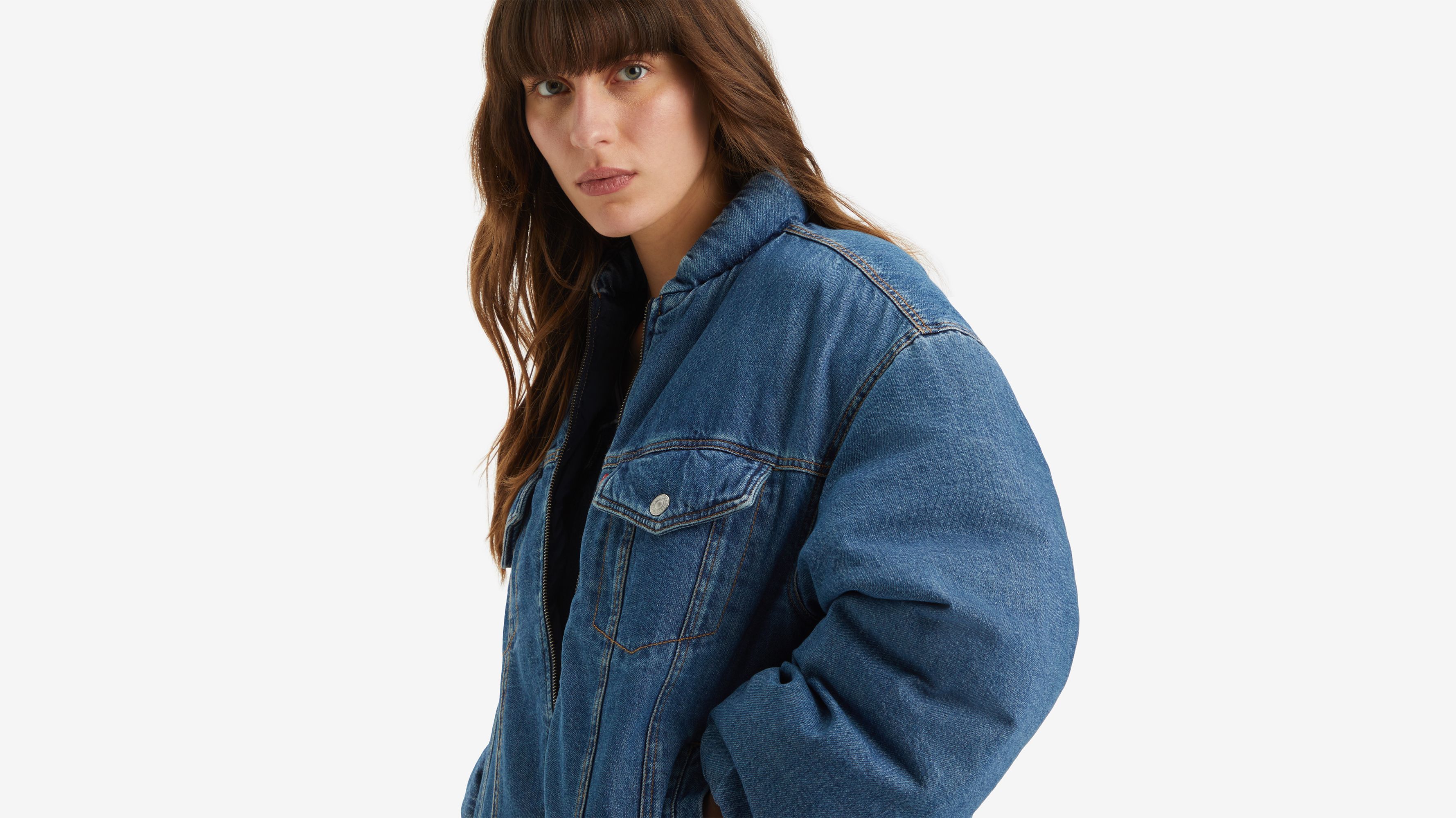 '90s Padded Trucker Jacket