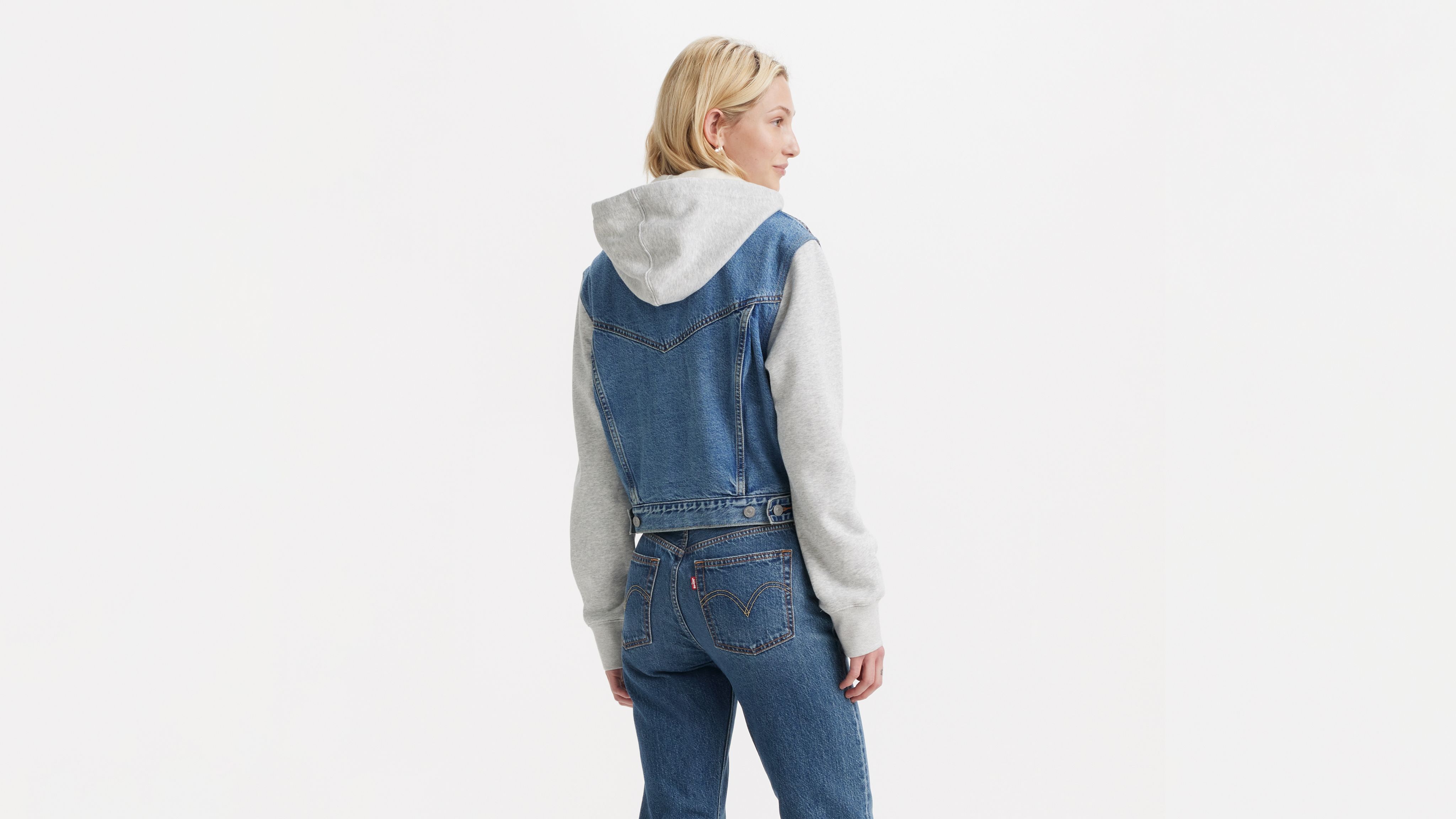 Hybrid Trucker Jacket - Medium Wash | Levi's® US Hybrid Trucker Jacket - Medium Wash | Levi's® US