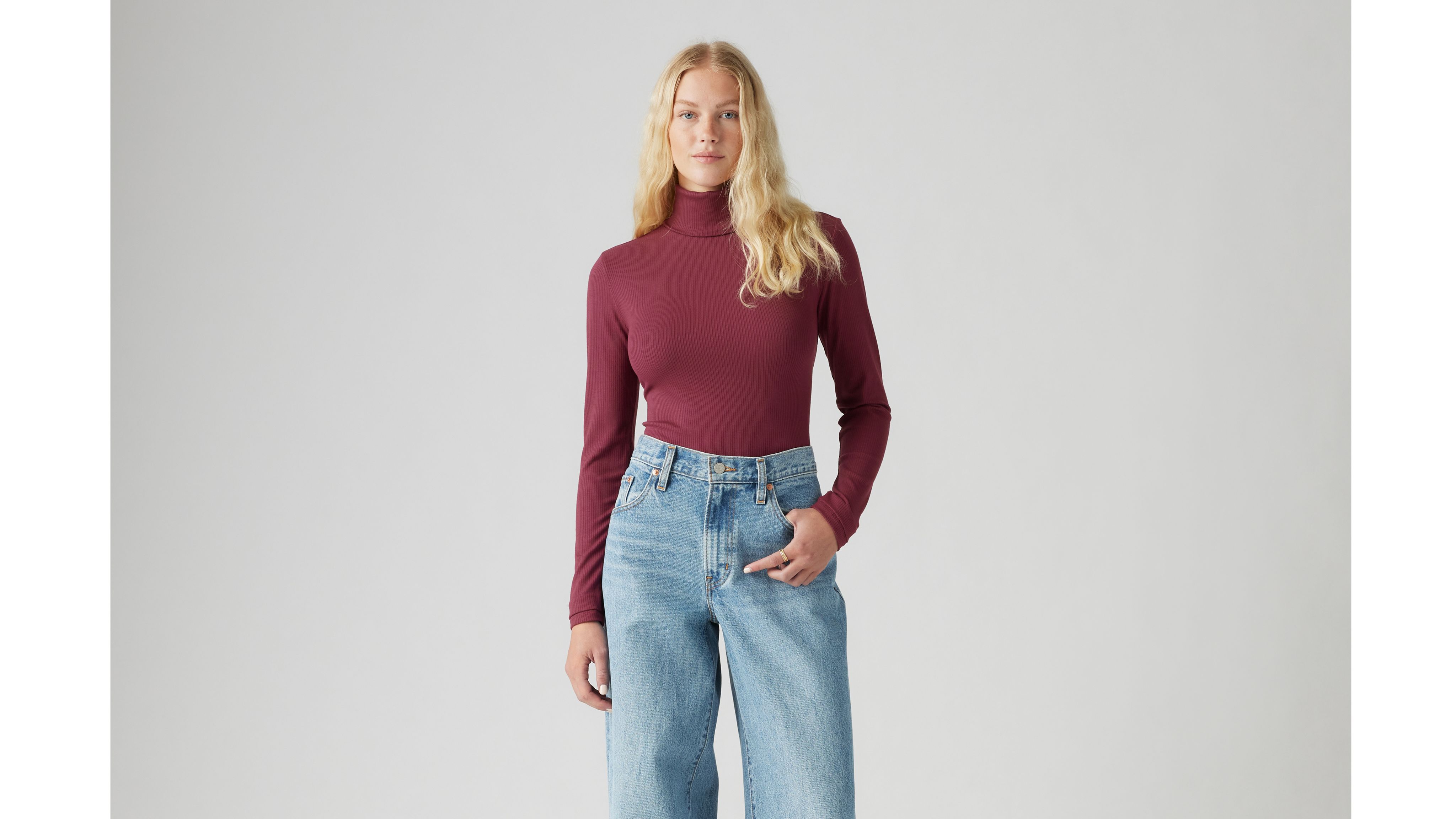 Dreamy Turtleneck Top - Red | Levi's® US