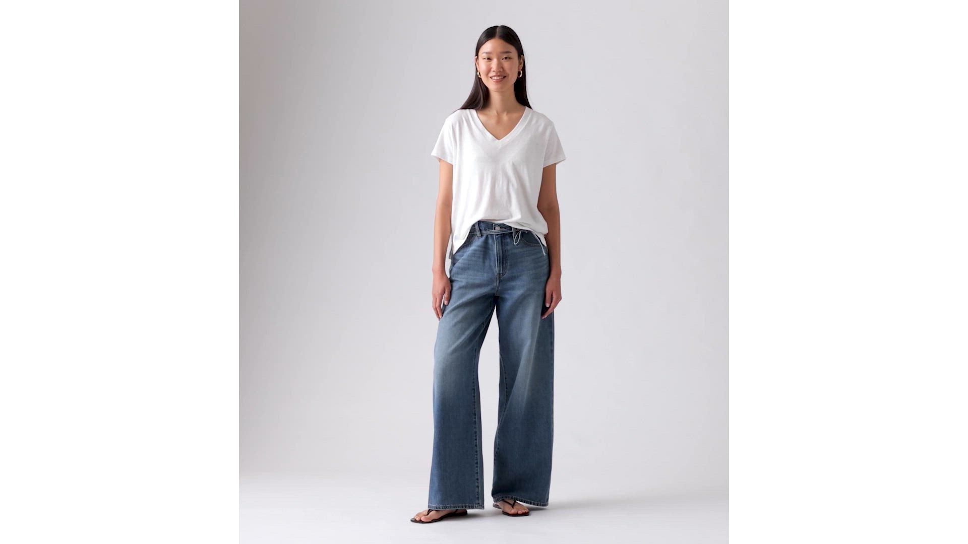 Boxy V-Neck T-Shirt 1