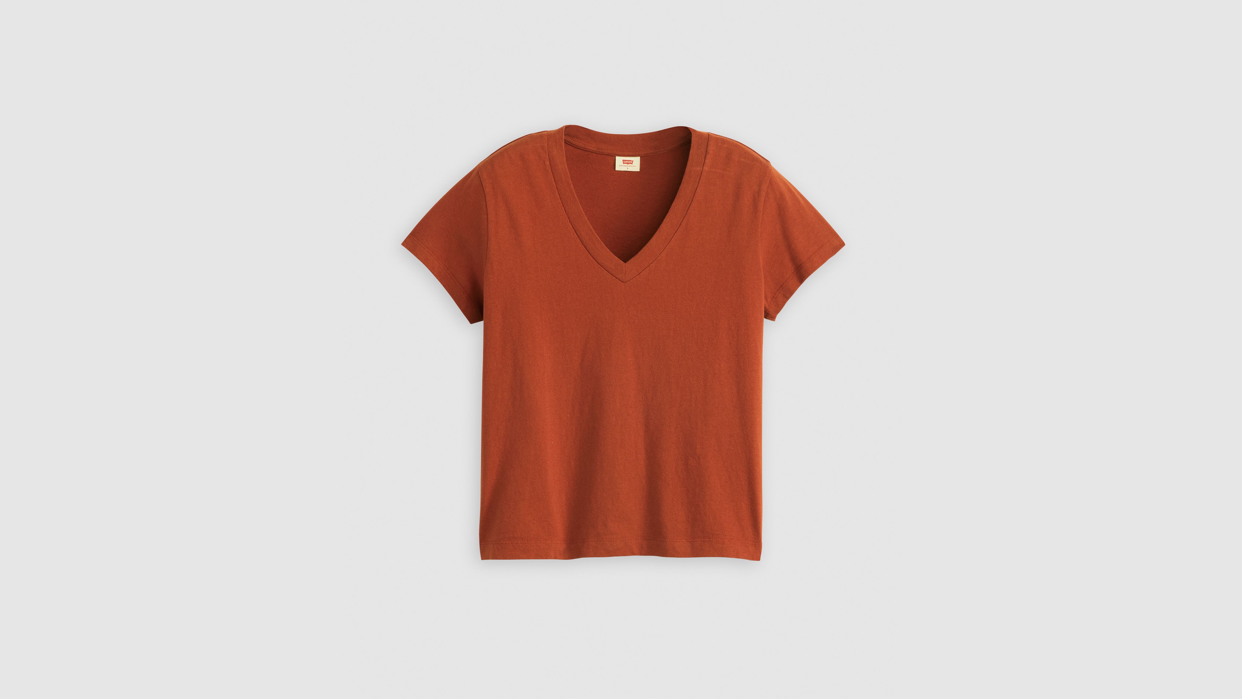 Levi's Boxy V-neck T-shirt In Picante