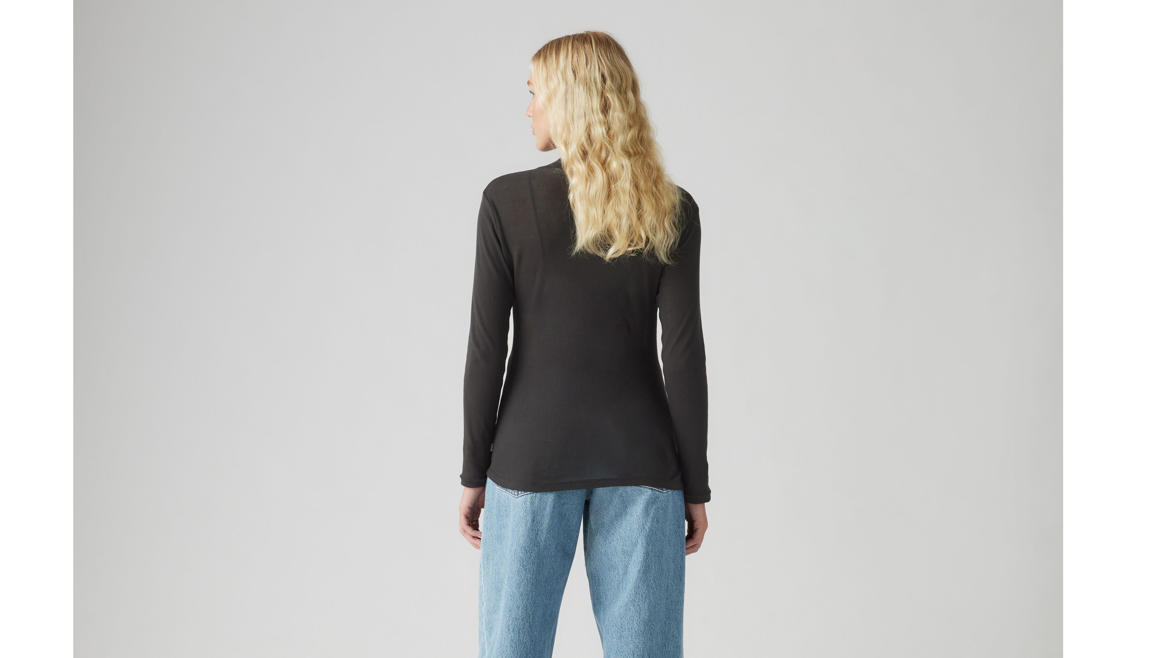 Juno Tissue Knit Long Sleeve T-shirt - Black | Levi's® US