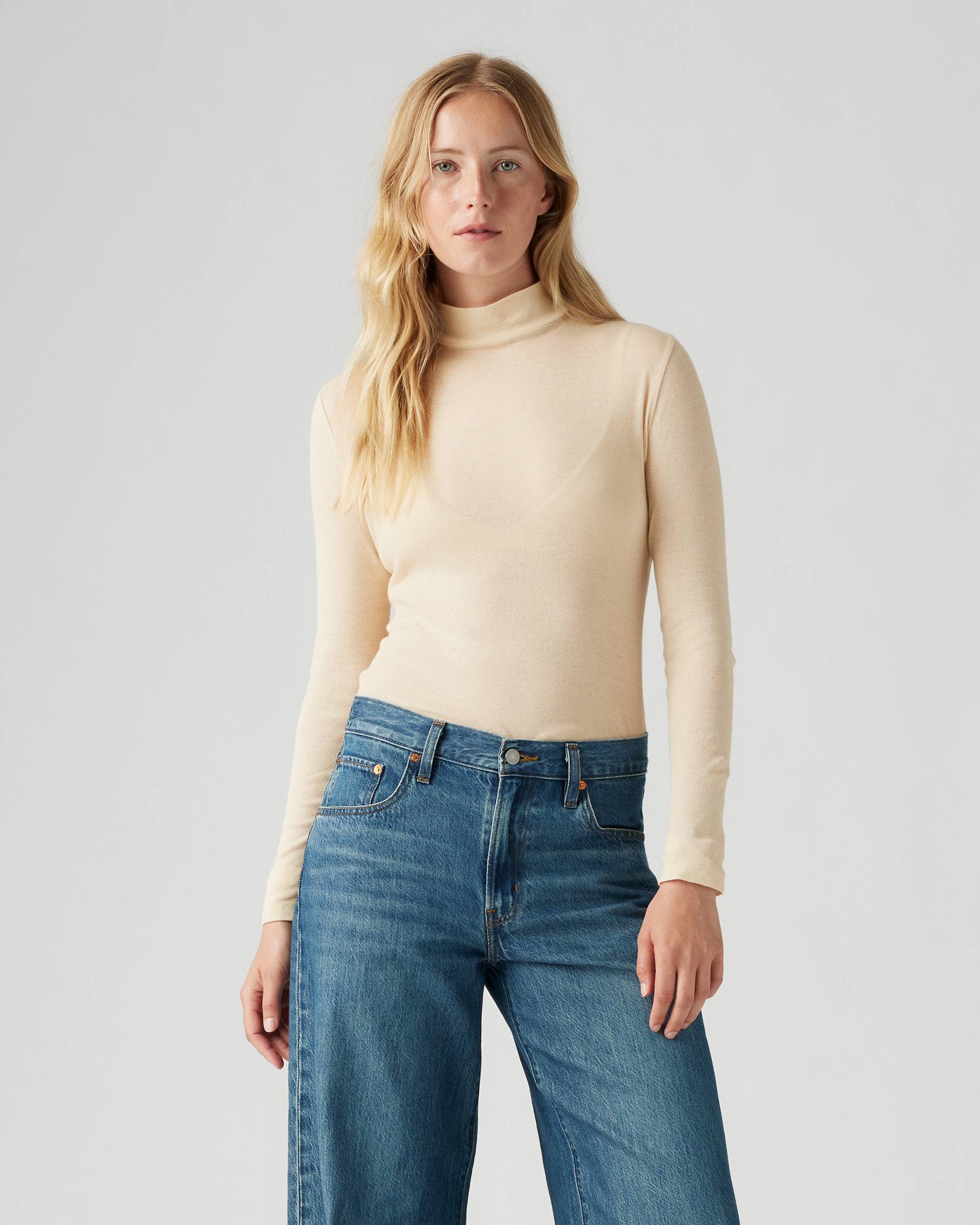 Juno Tissue Knit Long Sleeve T-shirt - White | Levi's® US Juno Tissue Knit Long Sleeve T-shirt - White | Levi's® US