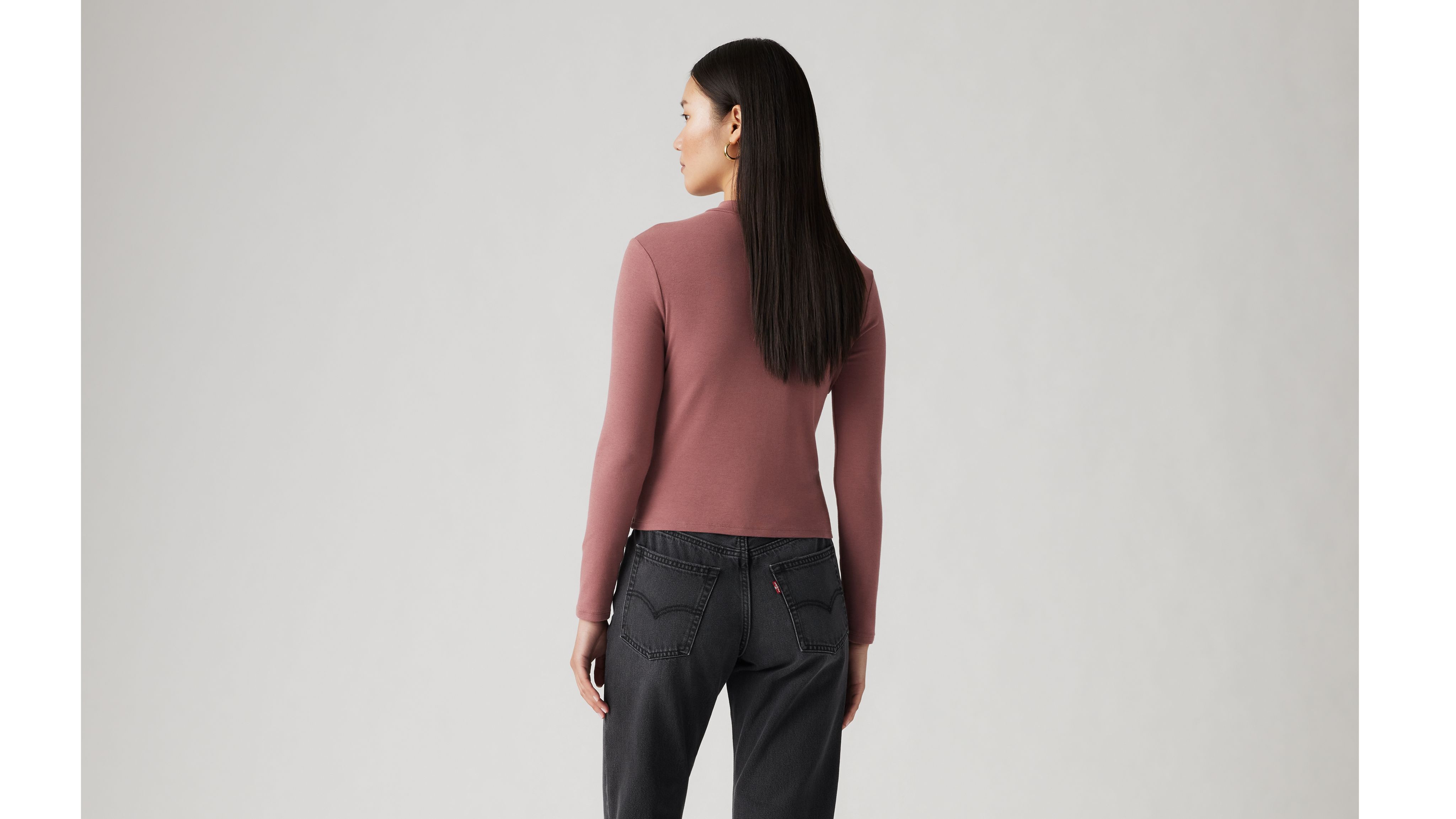 Levi's Effortless Long Sleeve T-shirt In Rose Taupe