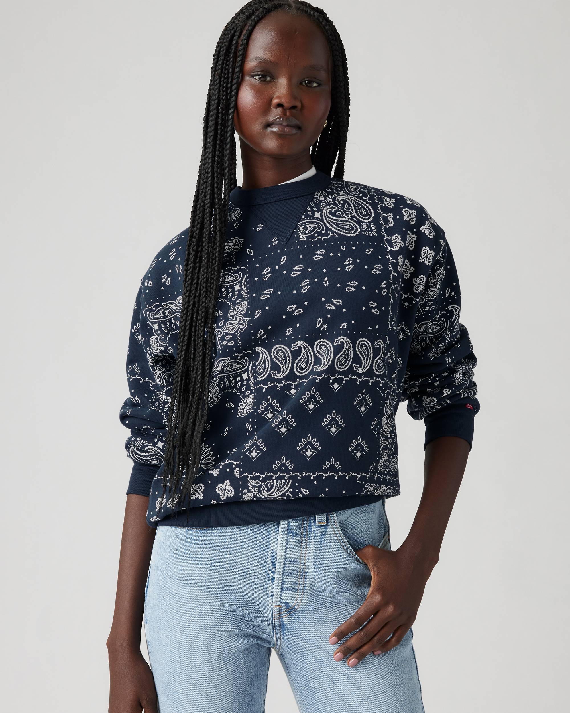 Heritage Crewneck Sweatshirt - Blue | Levi's® US Heritage Crewneck Sweatshirt - Blue | Levi's® US