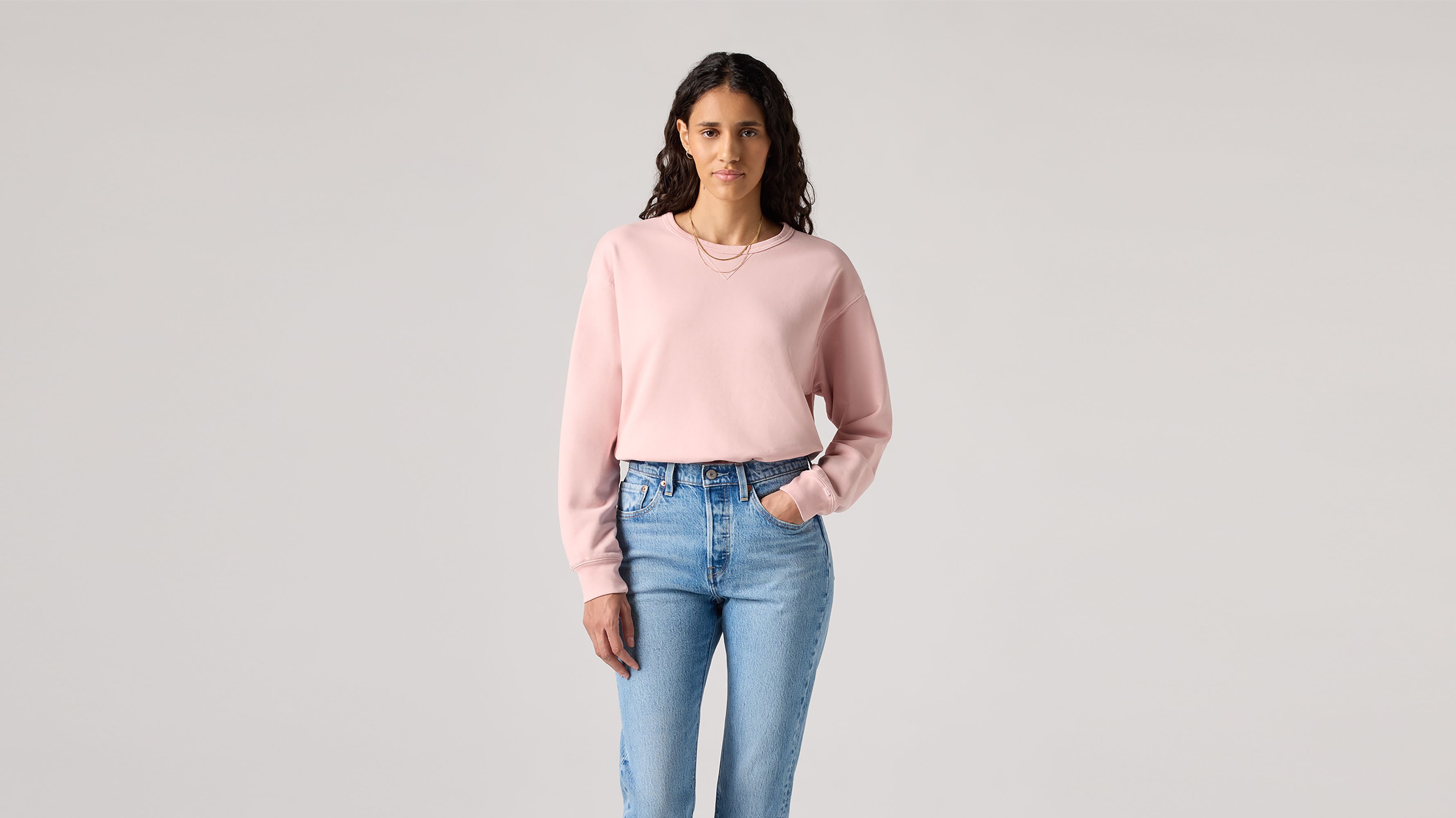 Heritage Crewneck Sweatshirt - Pink | Levi's® AT
