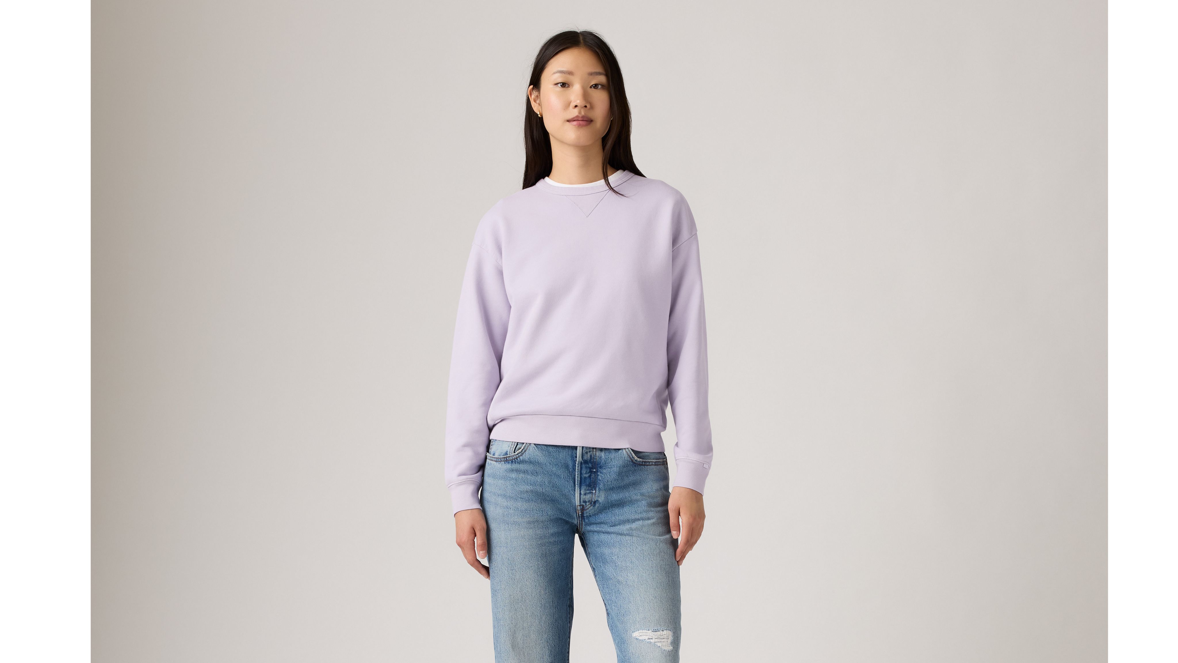 Levi's Heritage Crewneck Sweatshirt In Neutral
