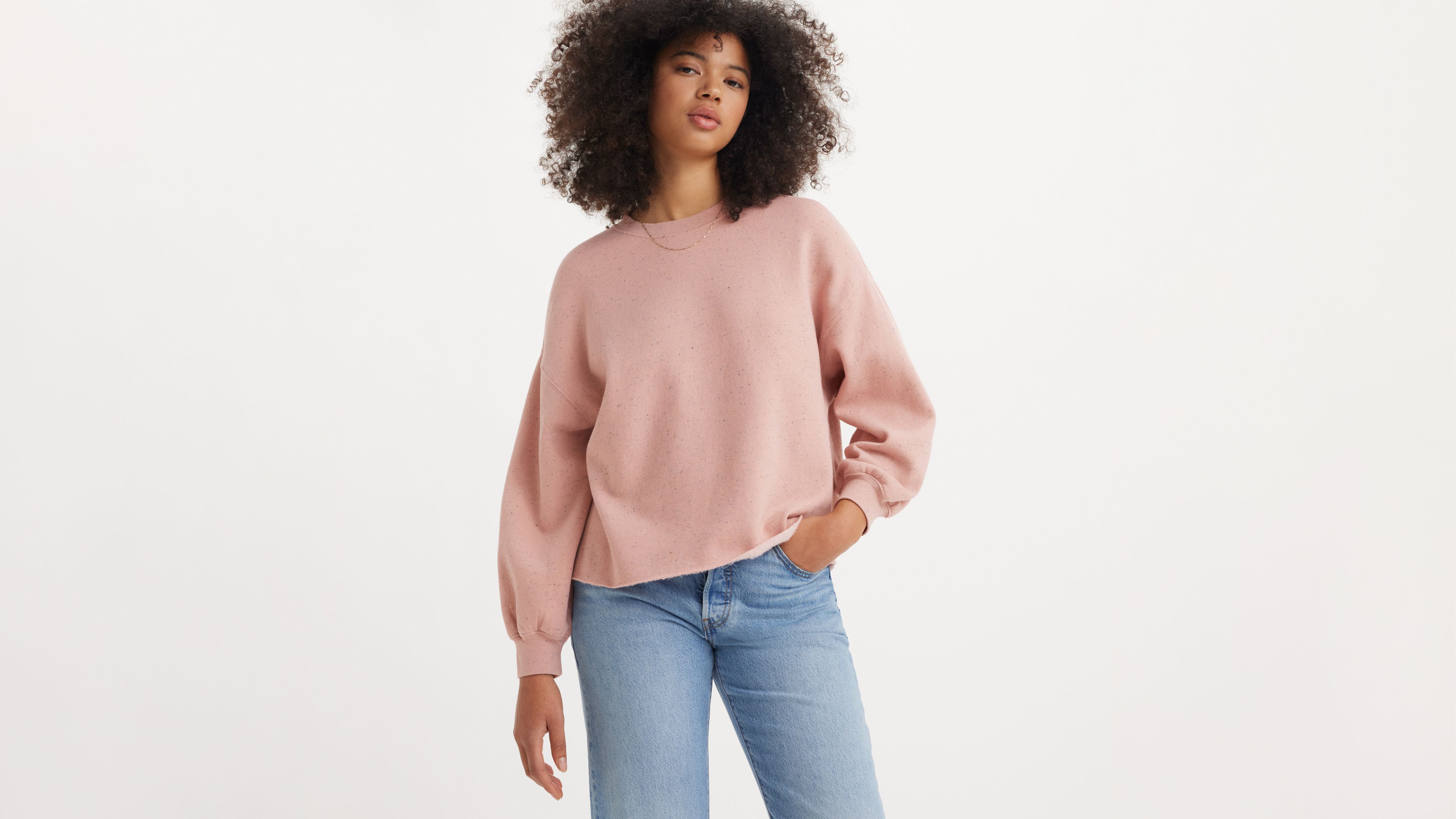 Levi's Leo Raw Cut Sweatshirt - Women's M