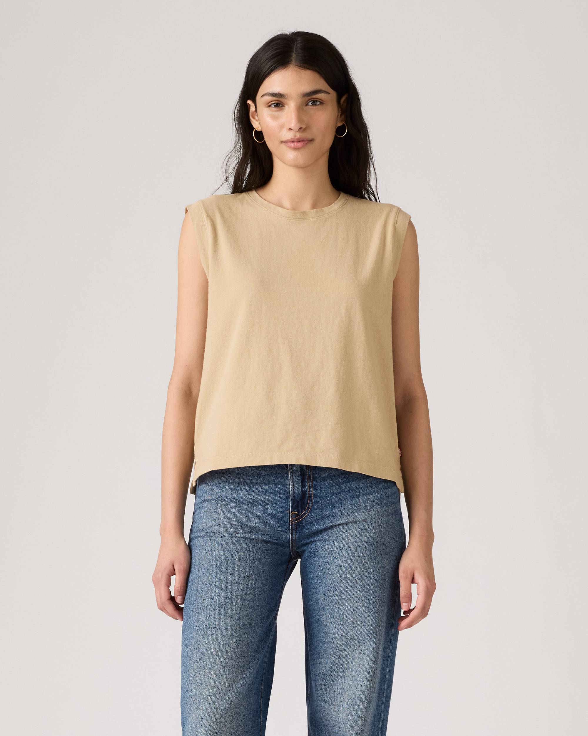 Boxy Tank Top - Tan | Levi's® US Boxy Tank Top - Tan | Levi's® US
