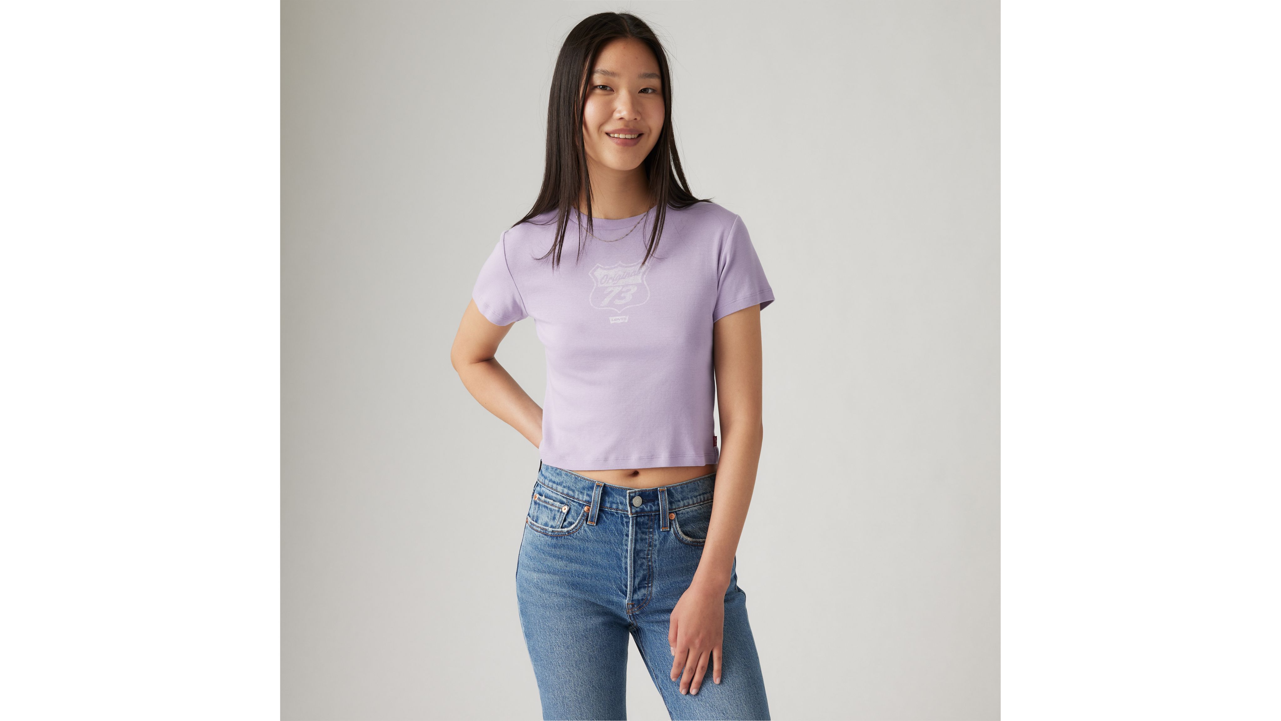 Graphic Essential Sporty T-shirt - Purple | Levi's® US