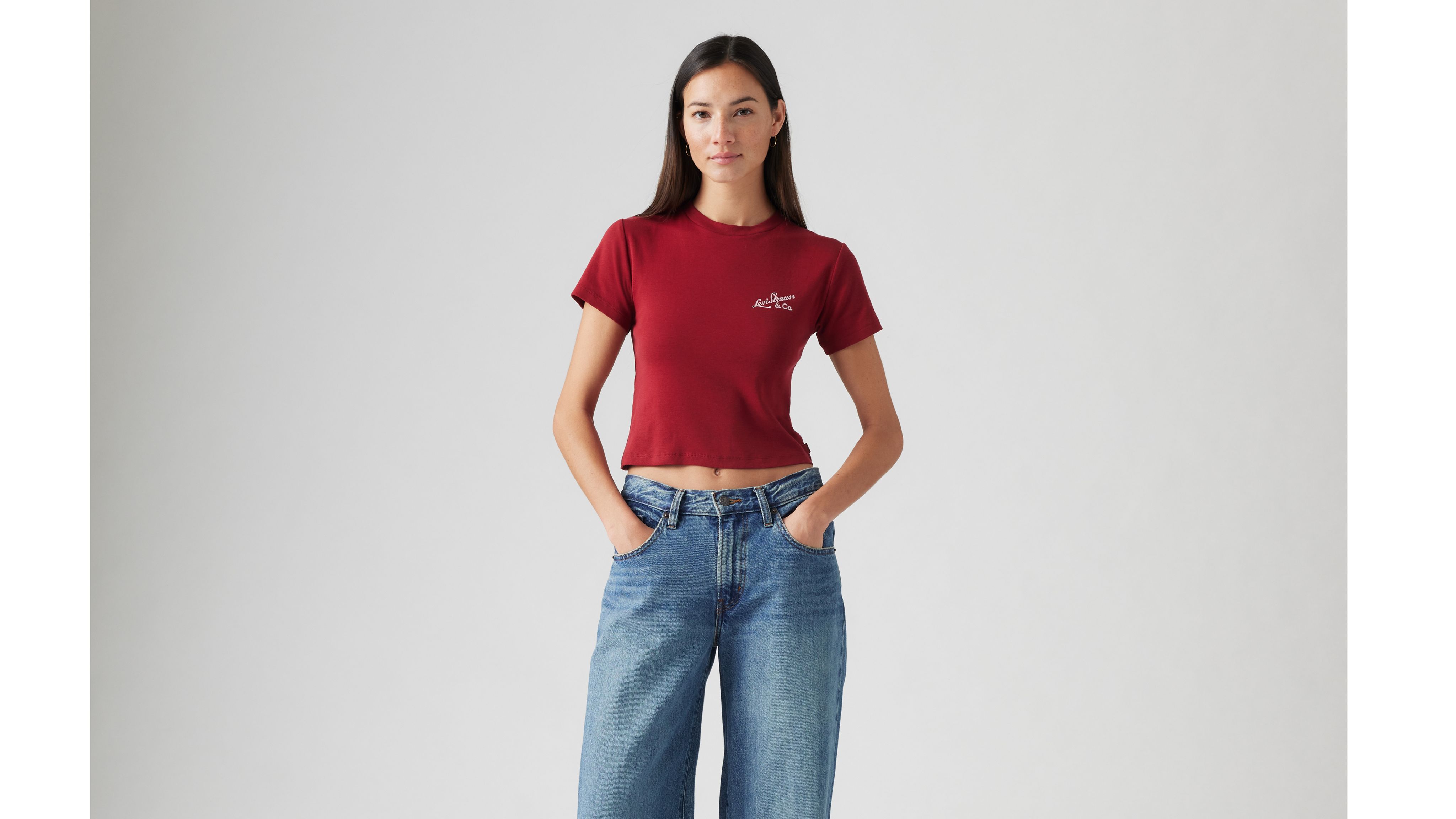 トップス the red thread S logo bare tops s-l400.jpg