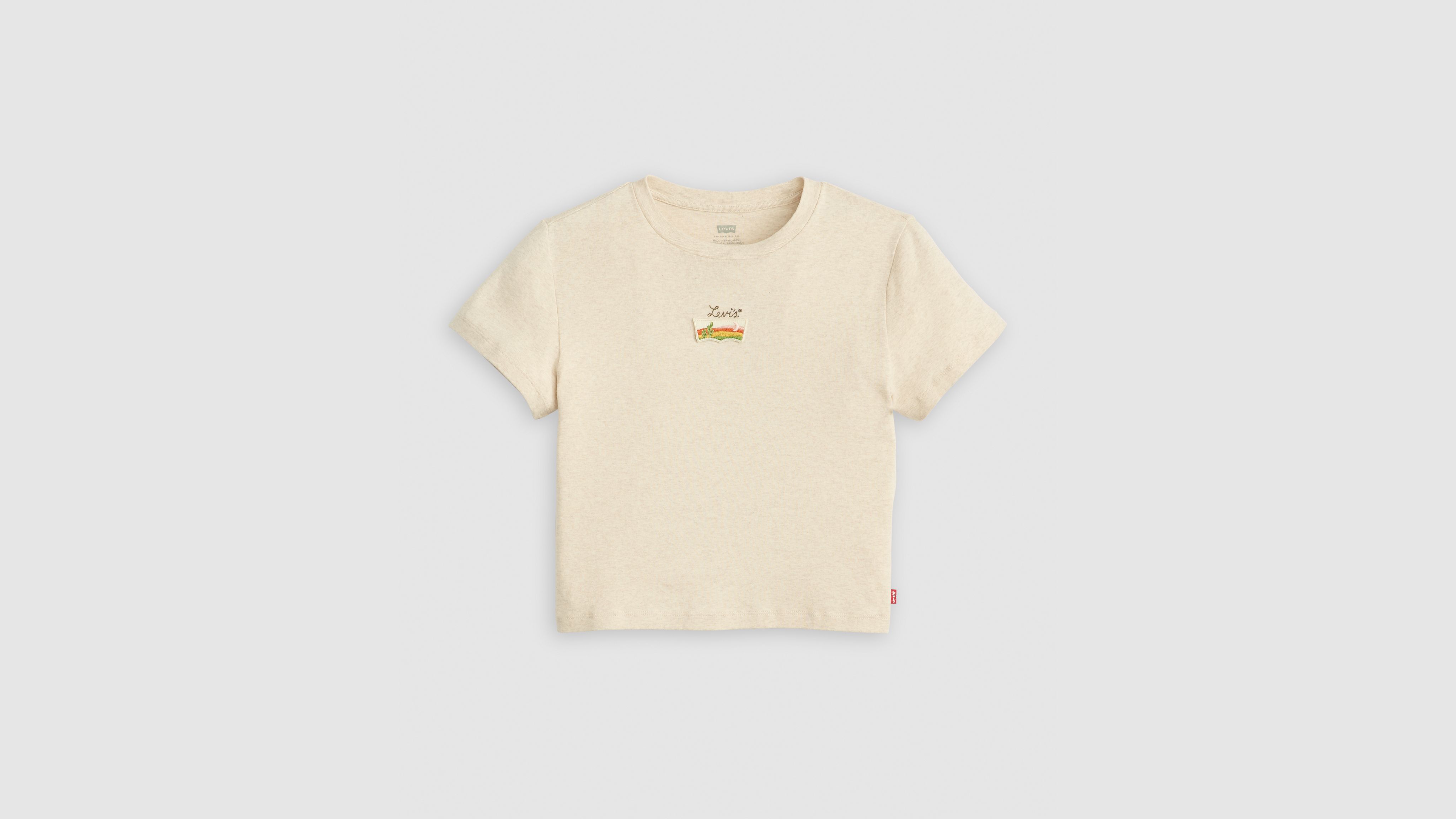 Levi's Graphic Essential Sporty T-shirt In Oatmeal Heather