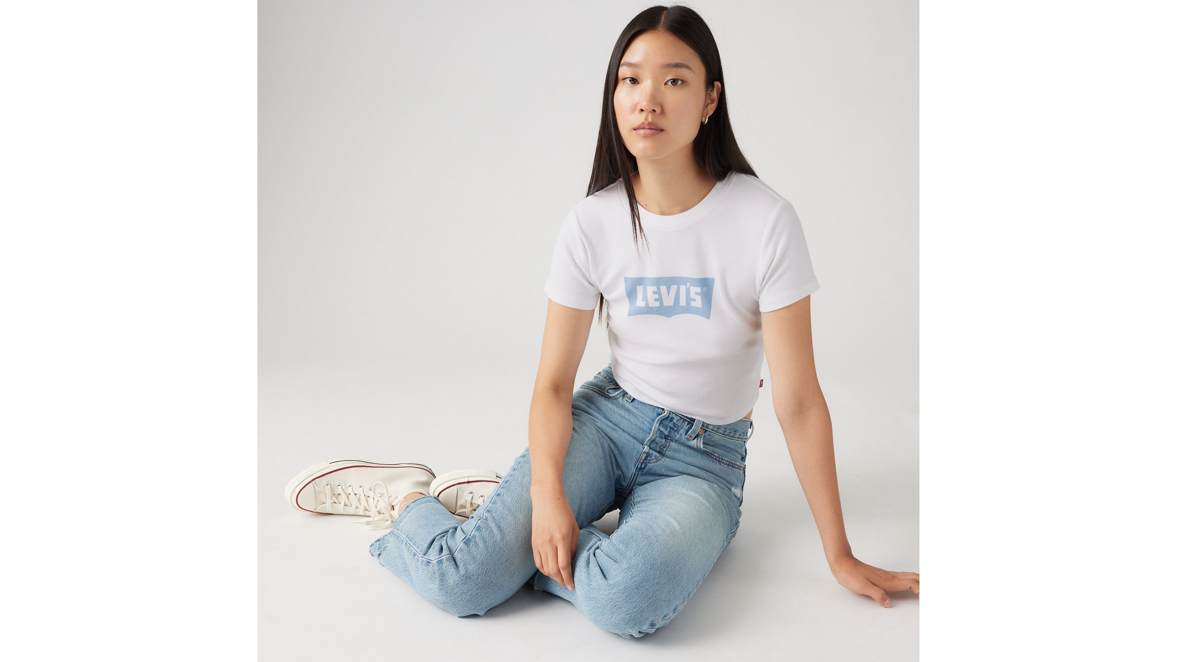 Levi's Graphic Essential Sporty T-shirt In Bright White