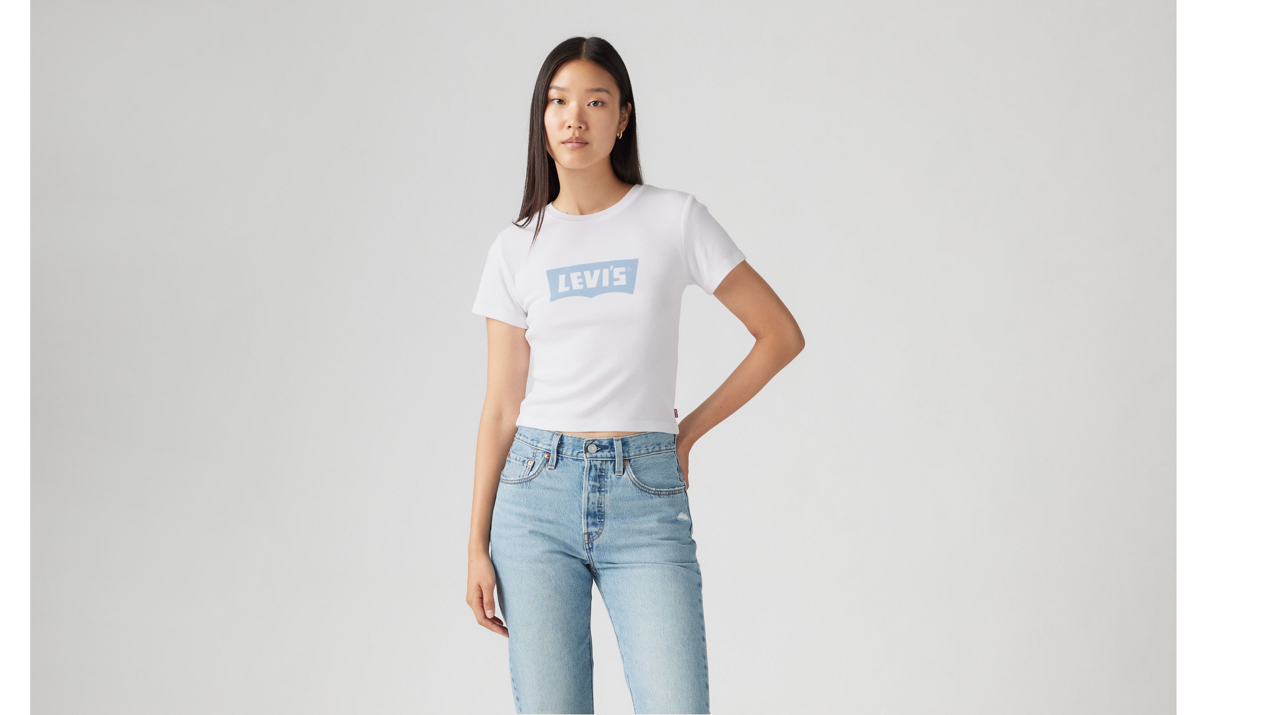 Levi's Graphic Essential Sporty T-shirt In Bright White
