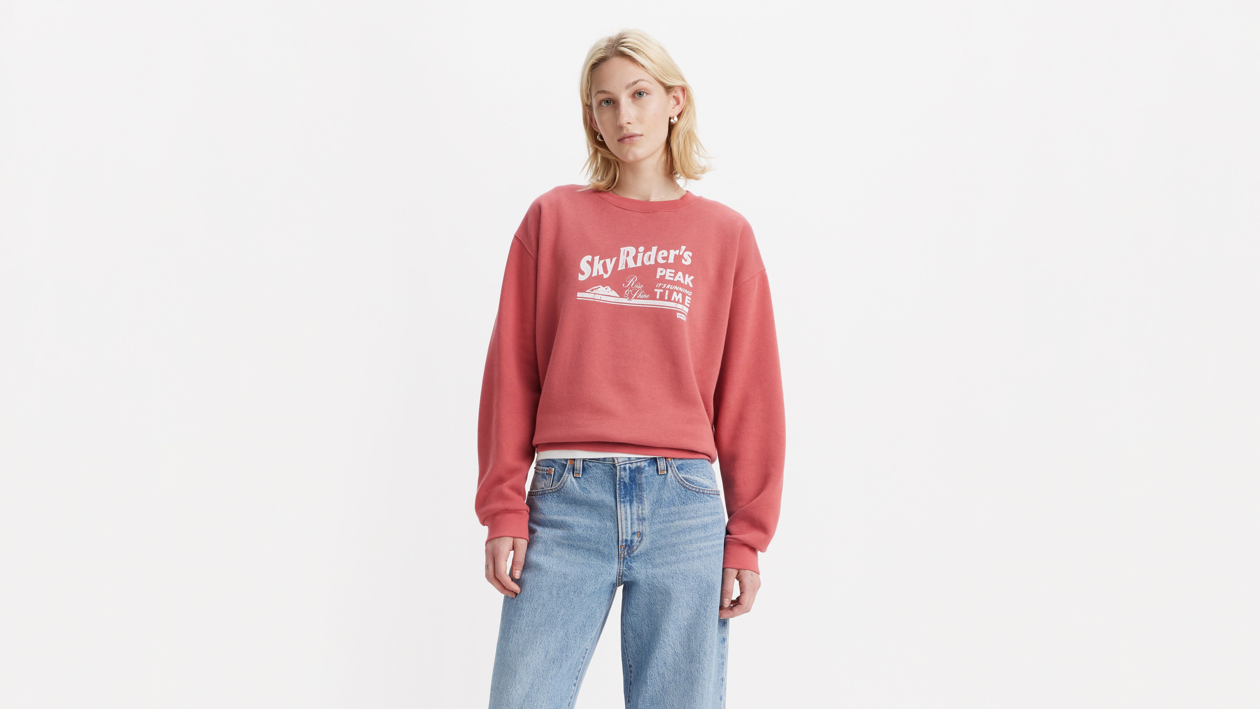 トップス EVISEN INDIVISIBLE LIGHT WEIGHT CREWNECK Women's Heavyweight Sweatshirt - Lavender | 9087 | Next
