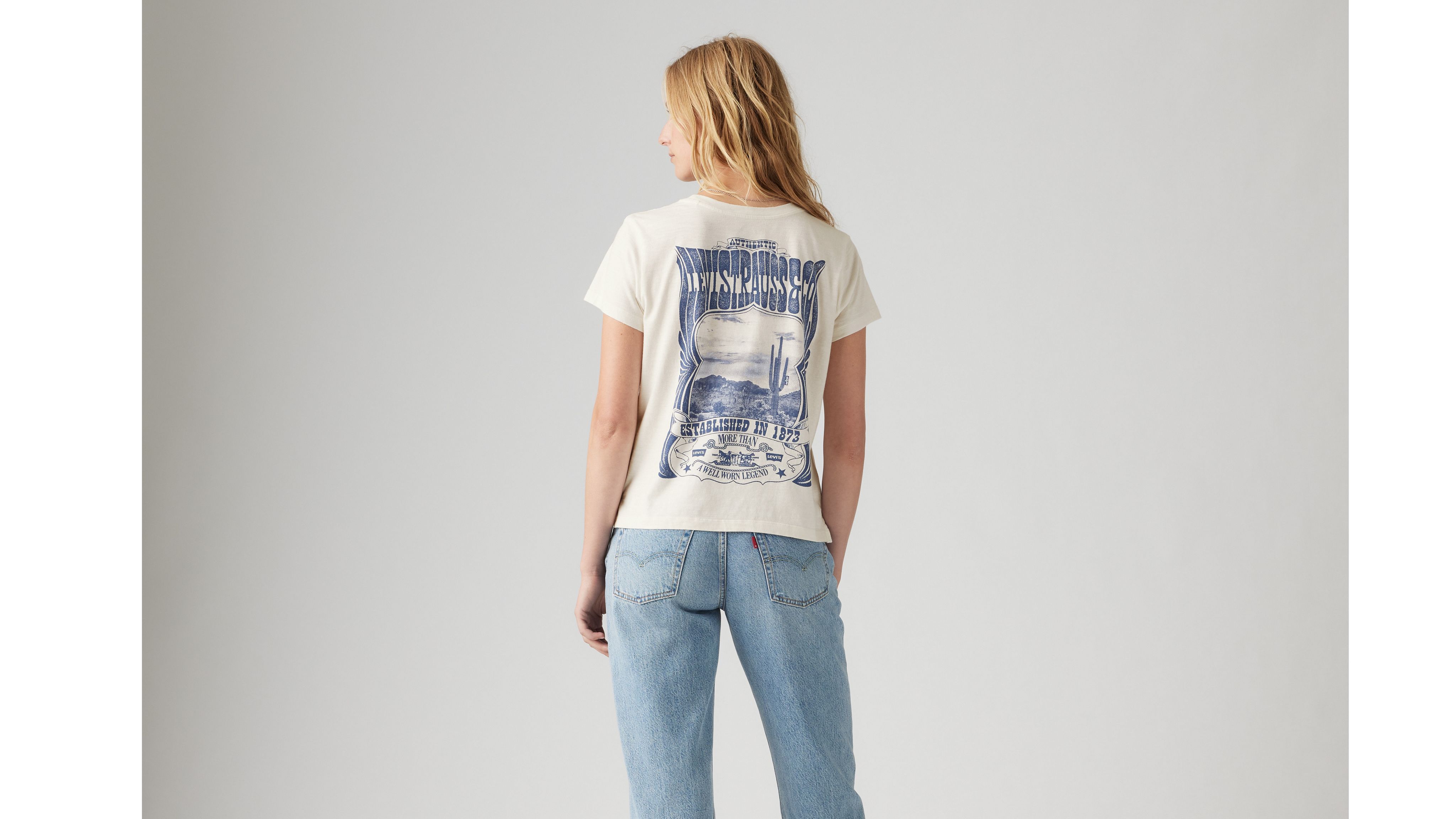 Levi's Graphic Boxy T-shirt In Sugar Swizzle